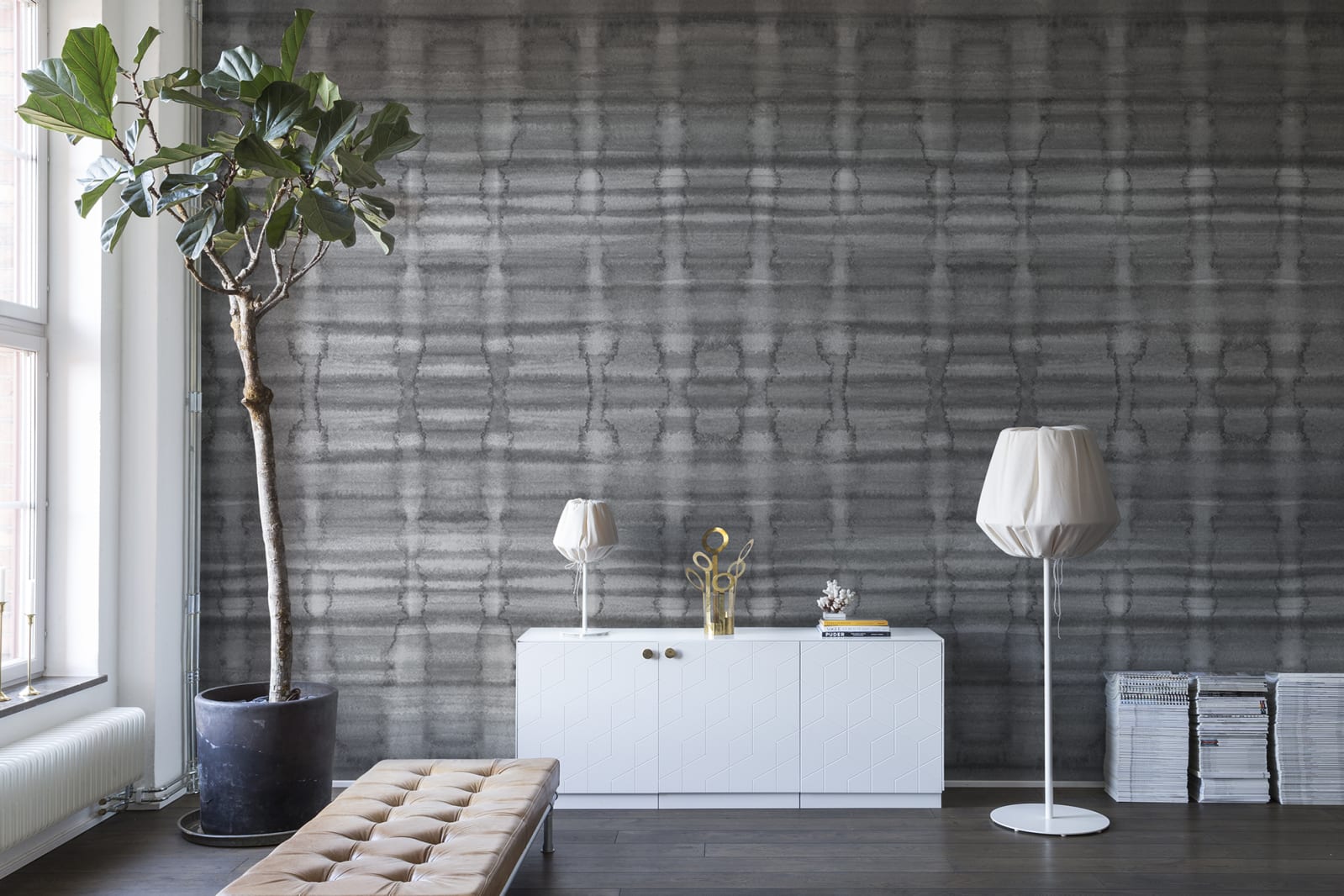 Watery Wall, Grey, Rebel Walls 5