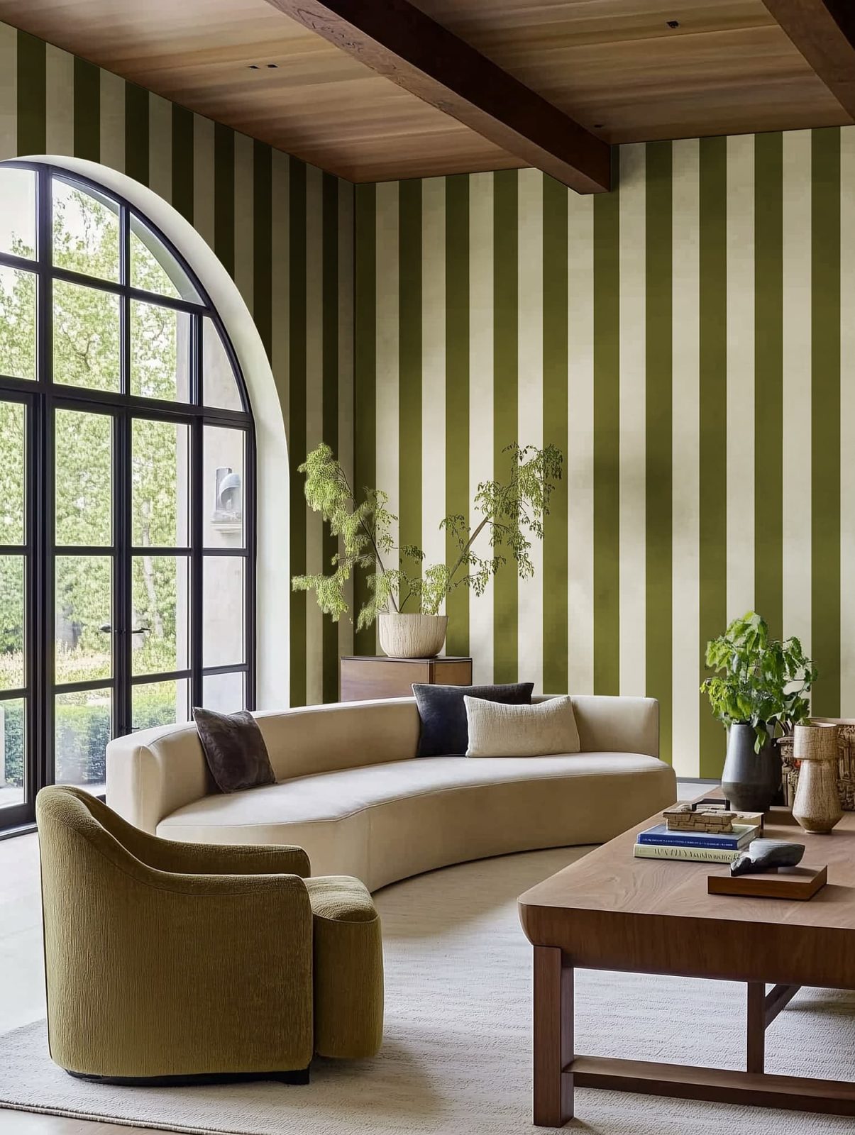 Bold Stripes, Green, Rebel Walls 2