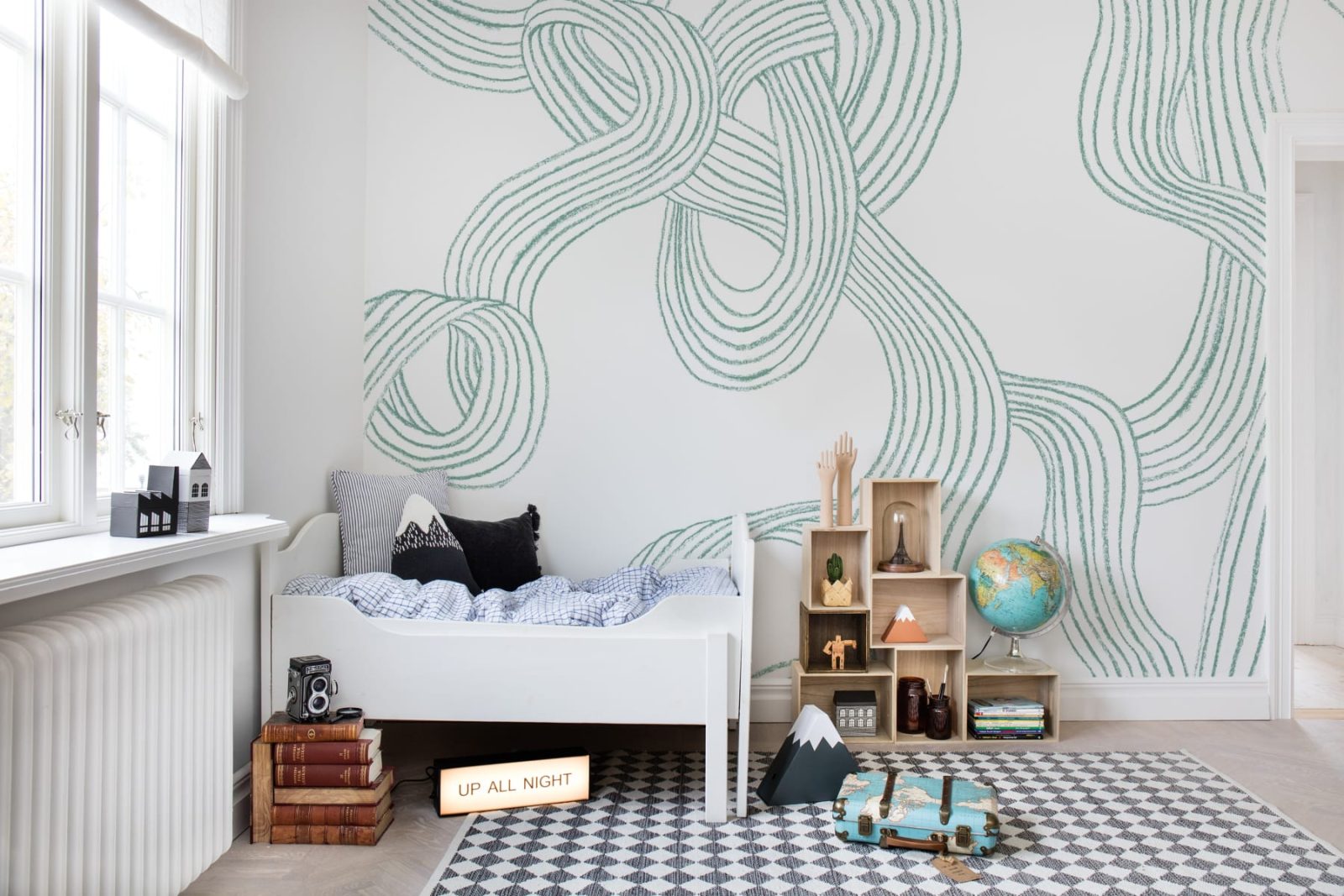 Stripes Repeatable, Mint, Rebel Walls 3