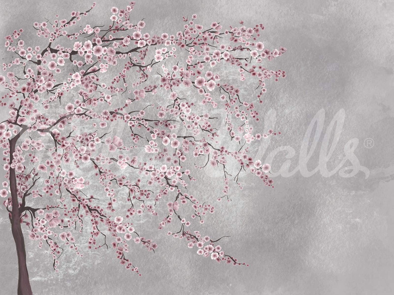 Calm Tree, Pink, Rebel Walls