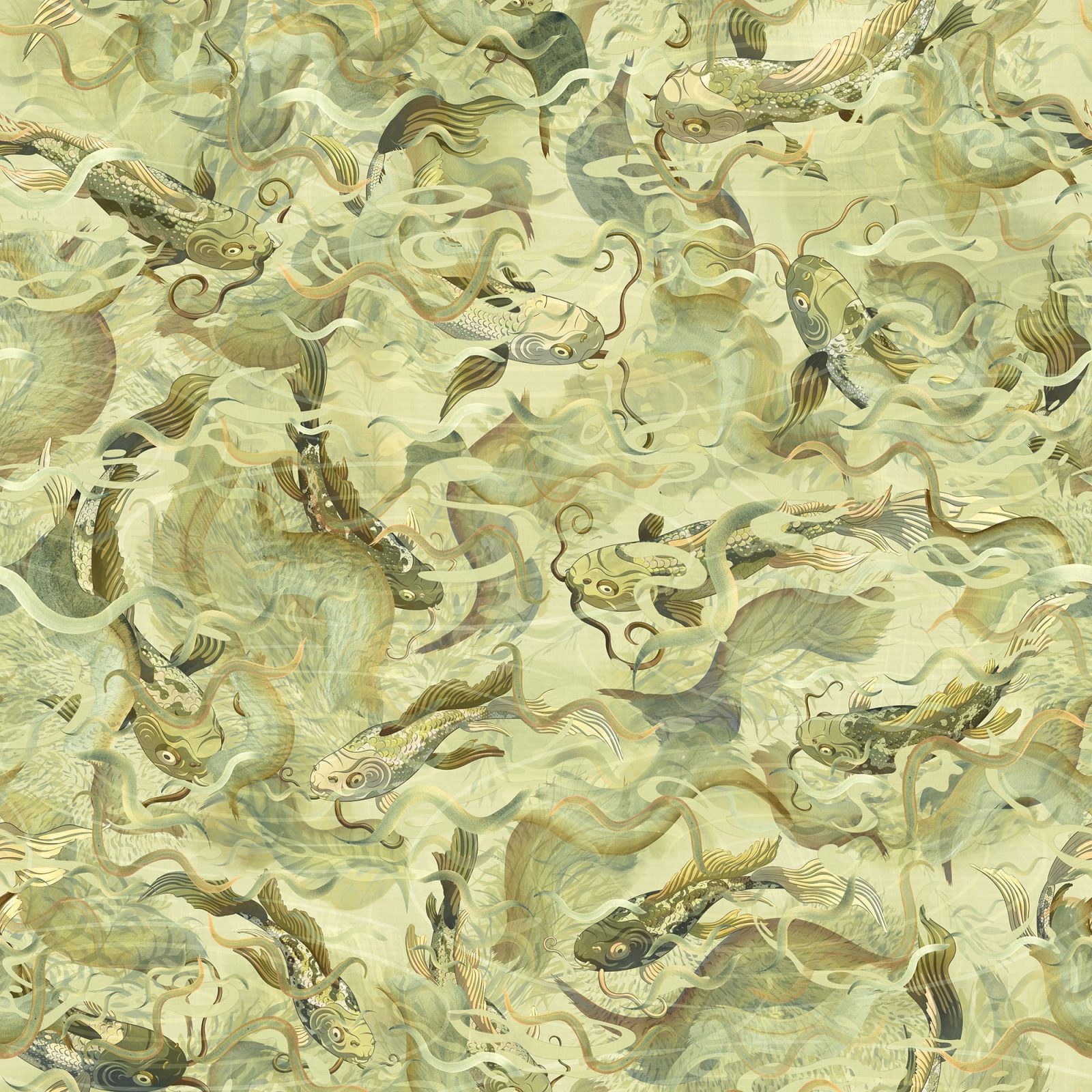 Atlantis Fish, Gold, Rebel Walls