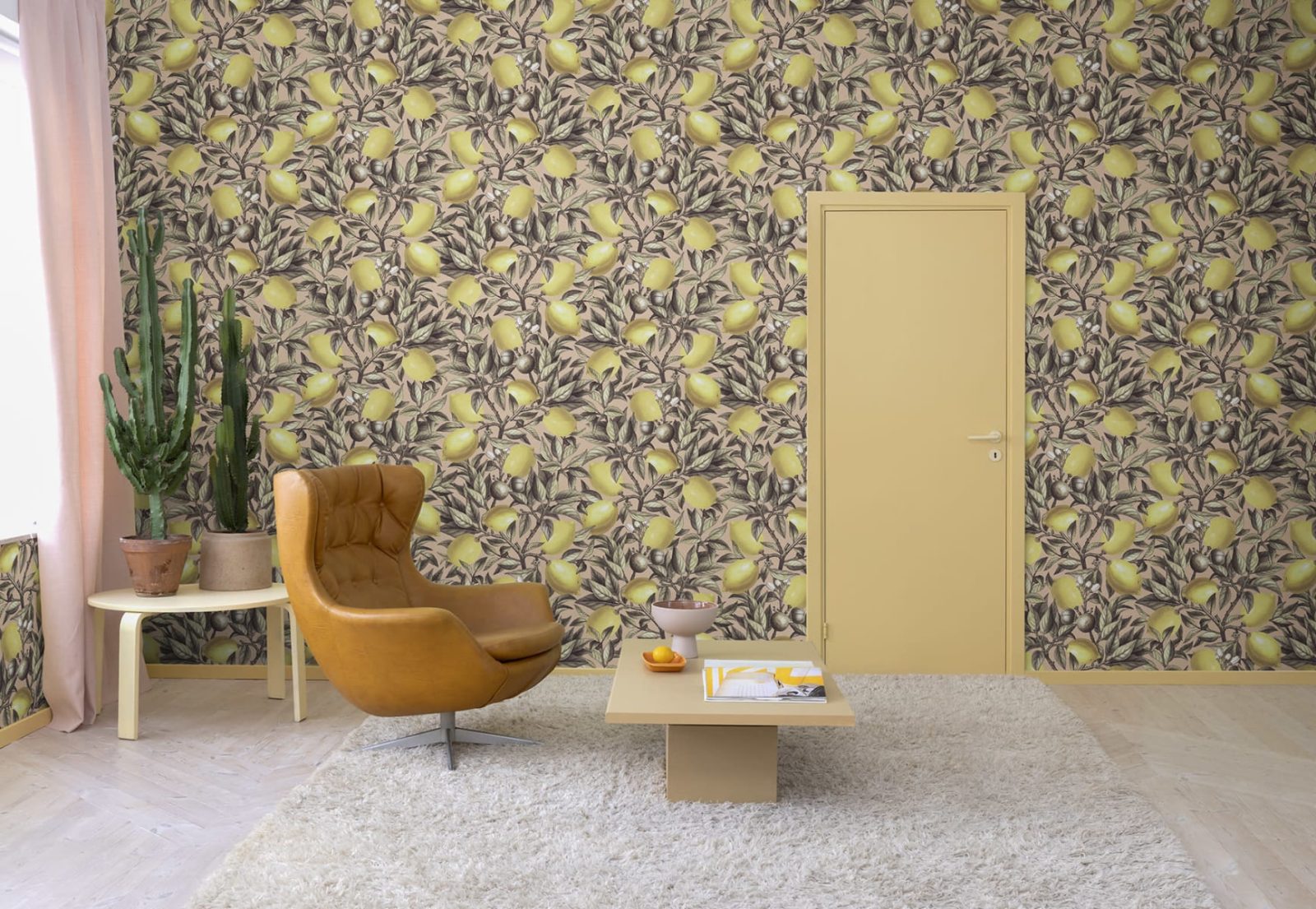 Lemon Tree, Pink, Rebel Walls 3