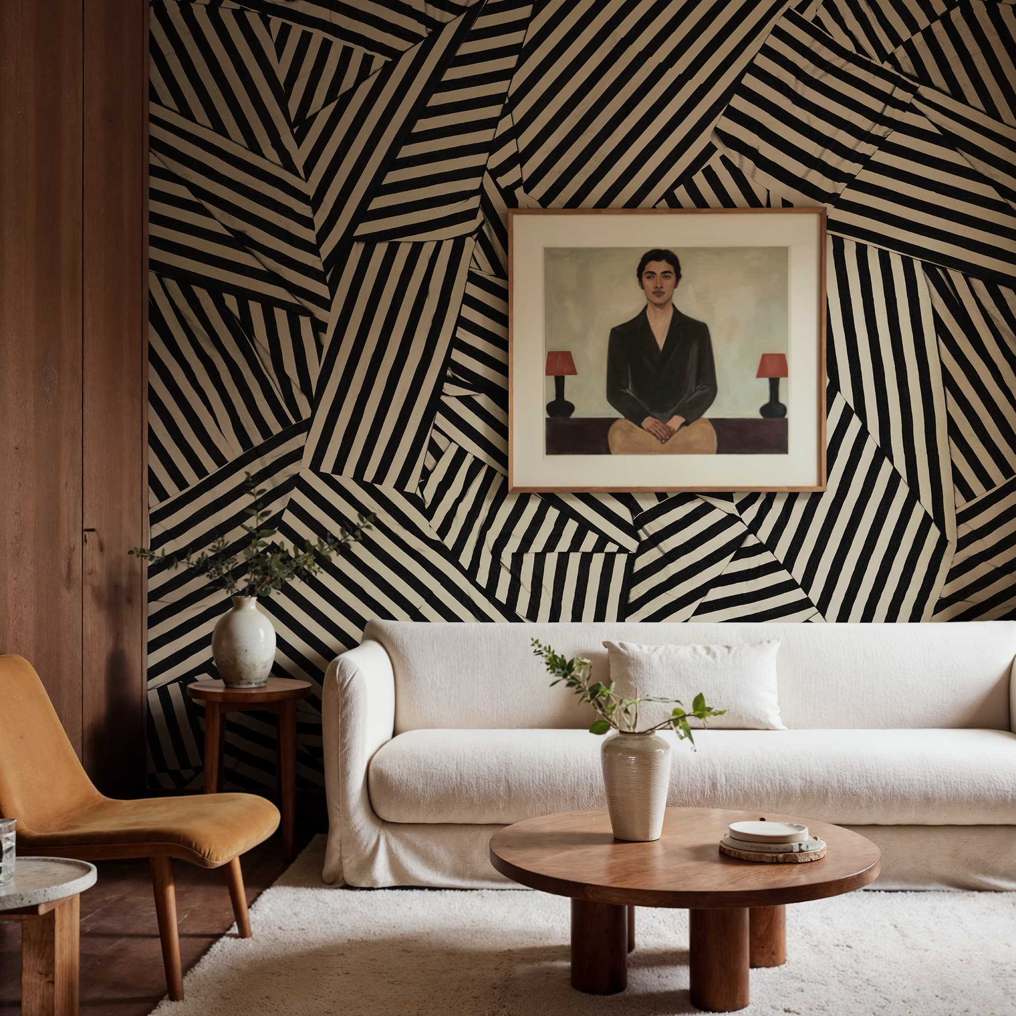 Abstract Weave, Black, Rebel Walls 3