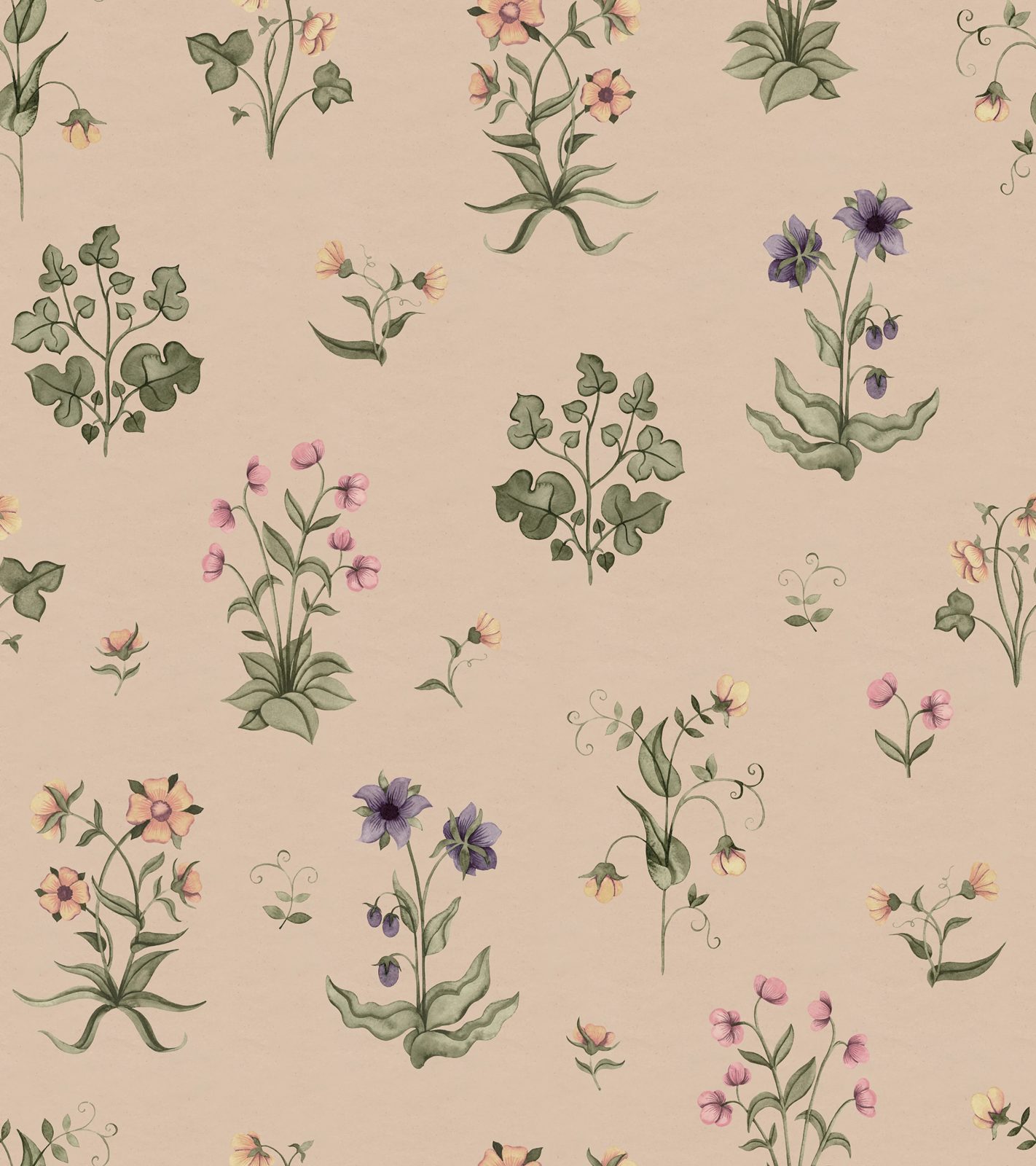 Timeless Flora, Pink, Rebel Walls