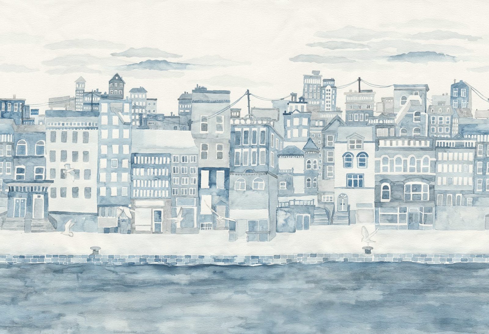 Harbour, Blue, Rebel Walls
