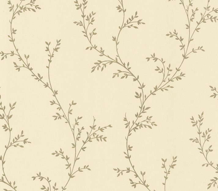Milton, Gold Luxury Leaf, 1838 Wallcoverings, 5.3mp / rola