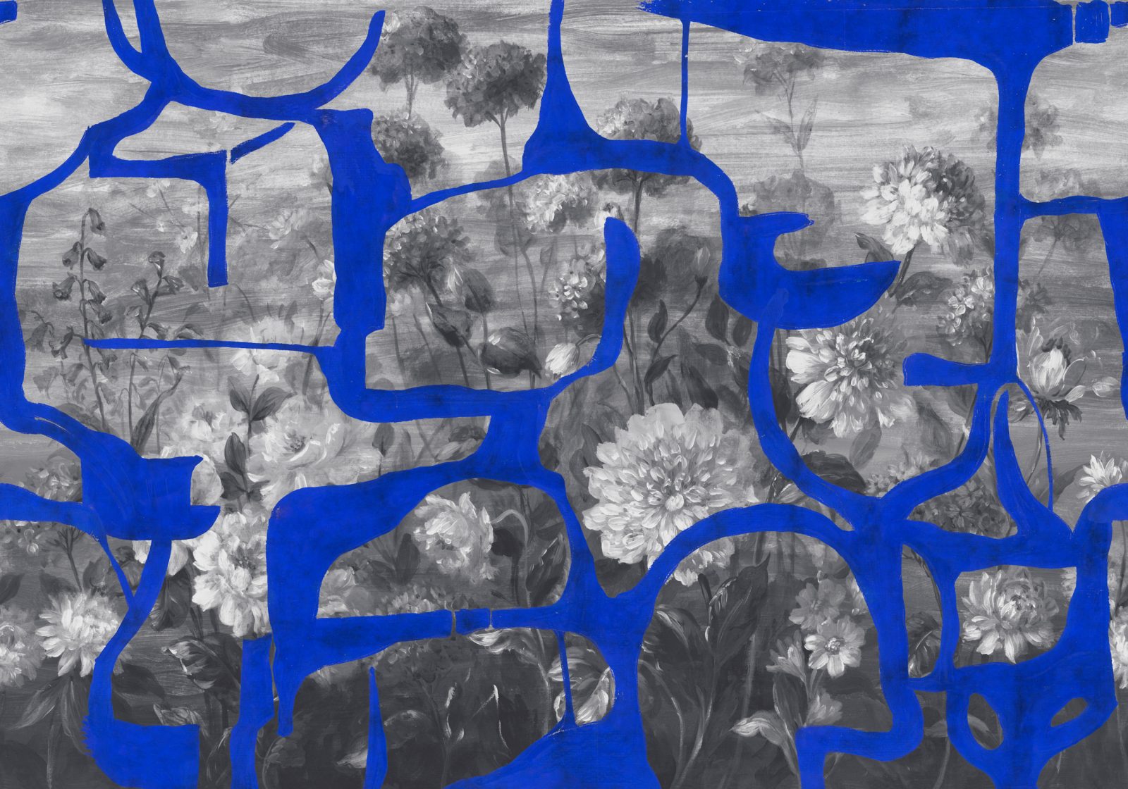 Prehistoric Flowers, Blue, TresTintas