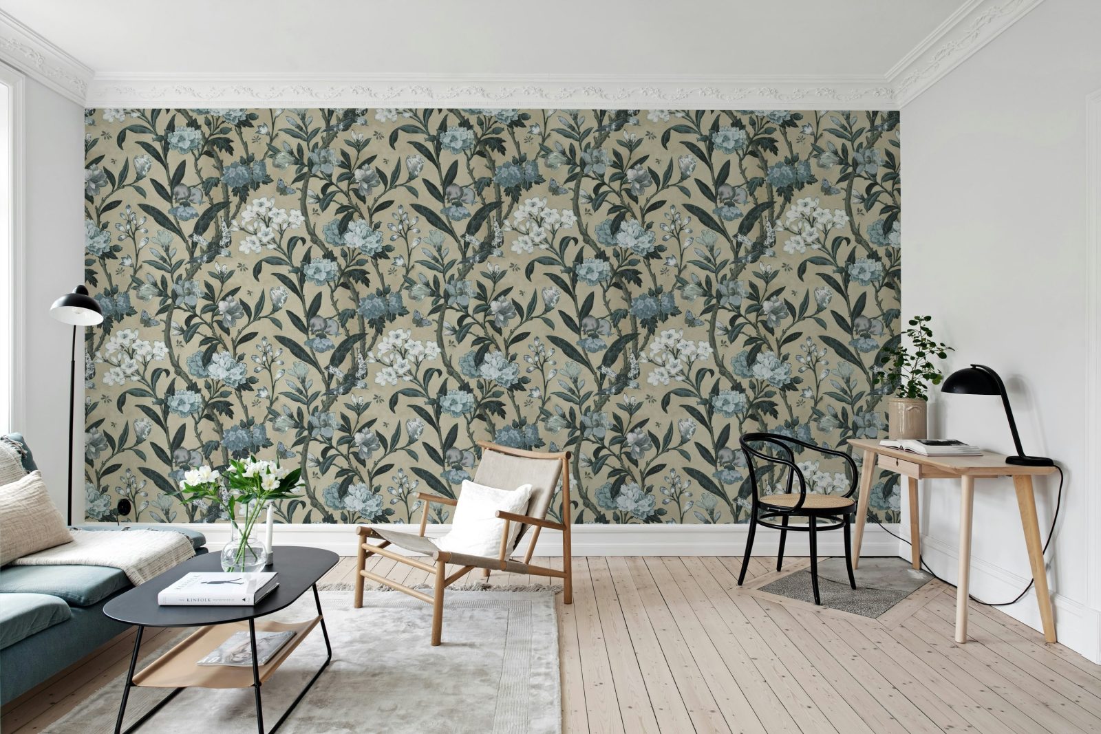 Winding Bloom, Light Blue, Rebel Walls 2