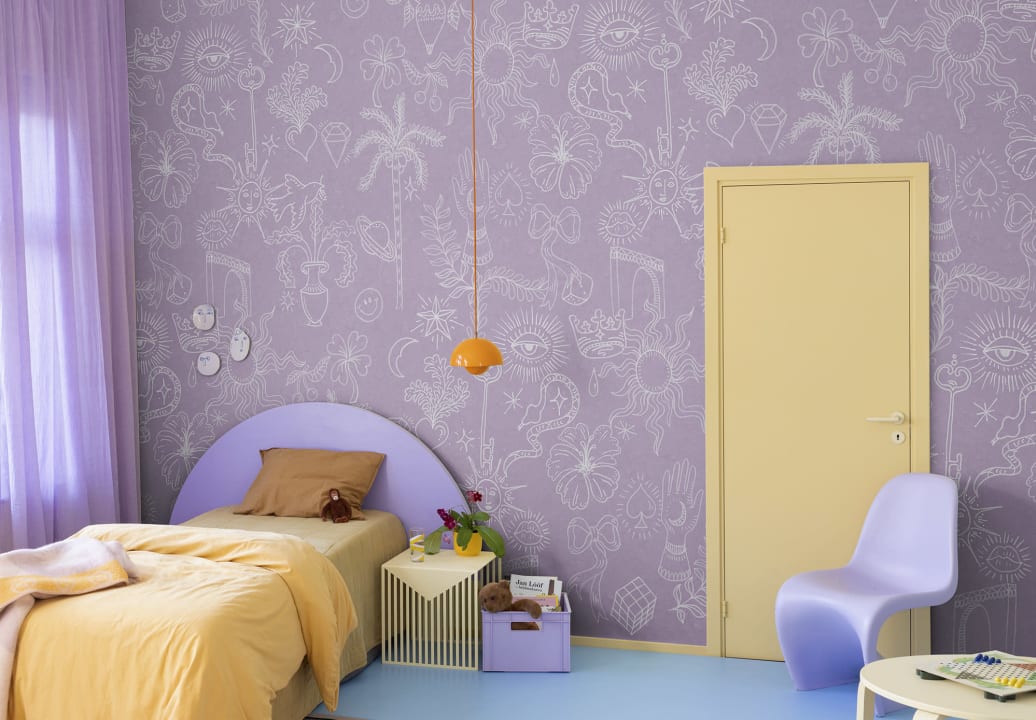 Doodle, Lilac, Rebel Walls 2