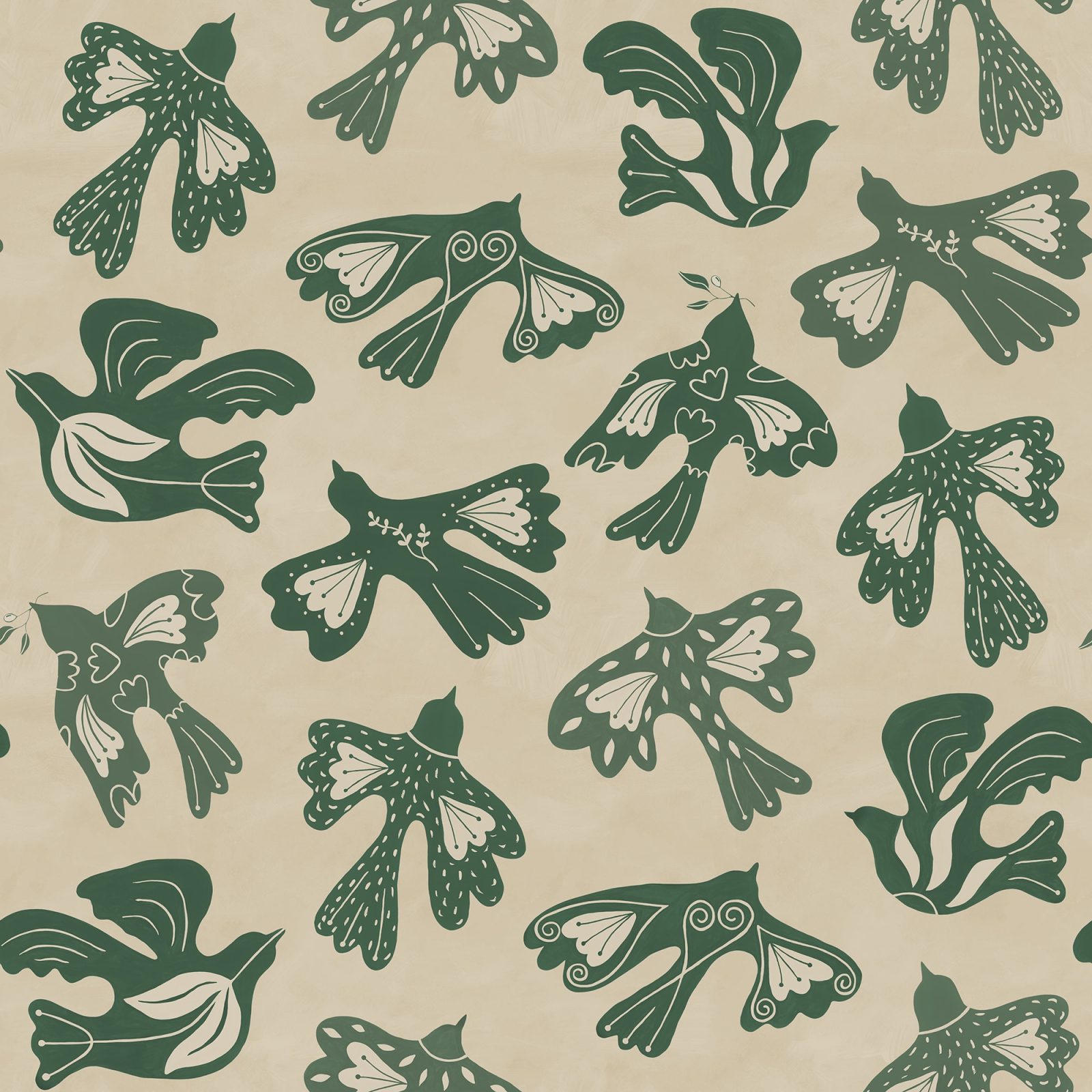Dancing Wings, Green, Rebel Walls