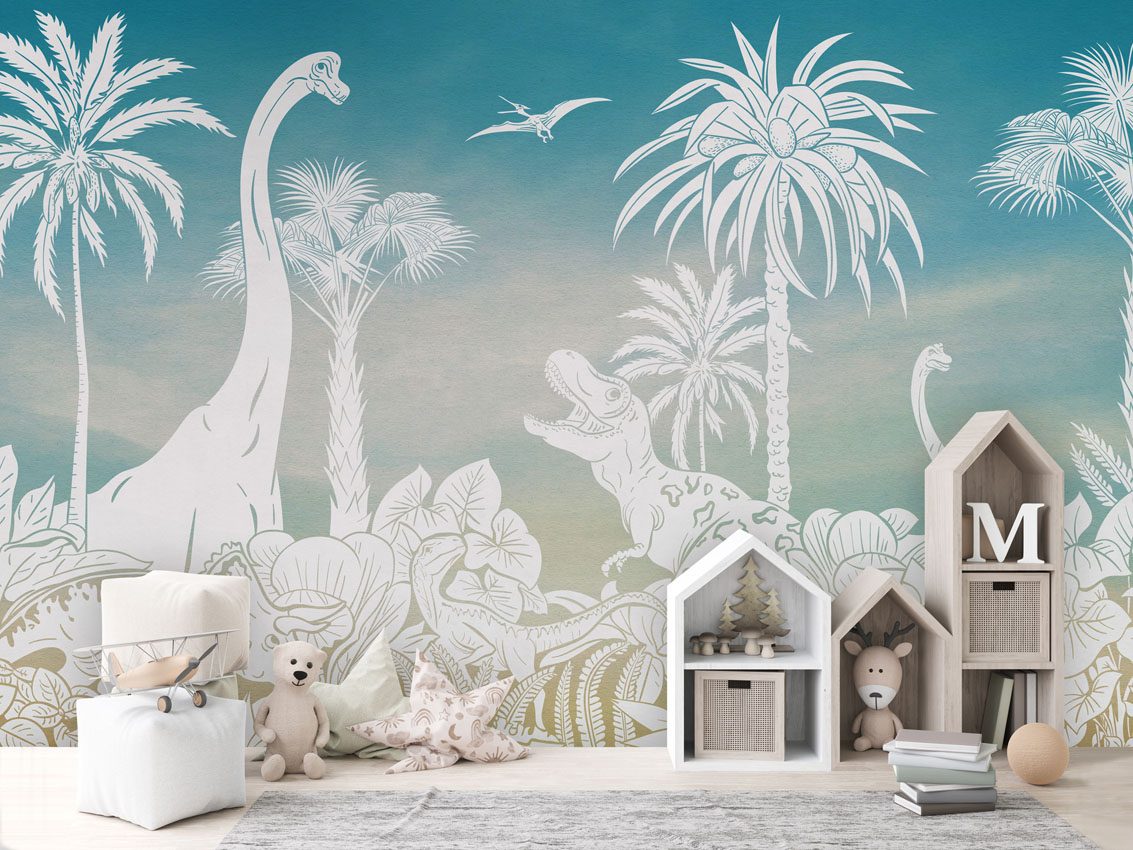 Monochrome Dino - Blue Sky, Kikki Belle 3