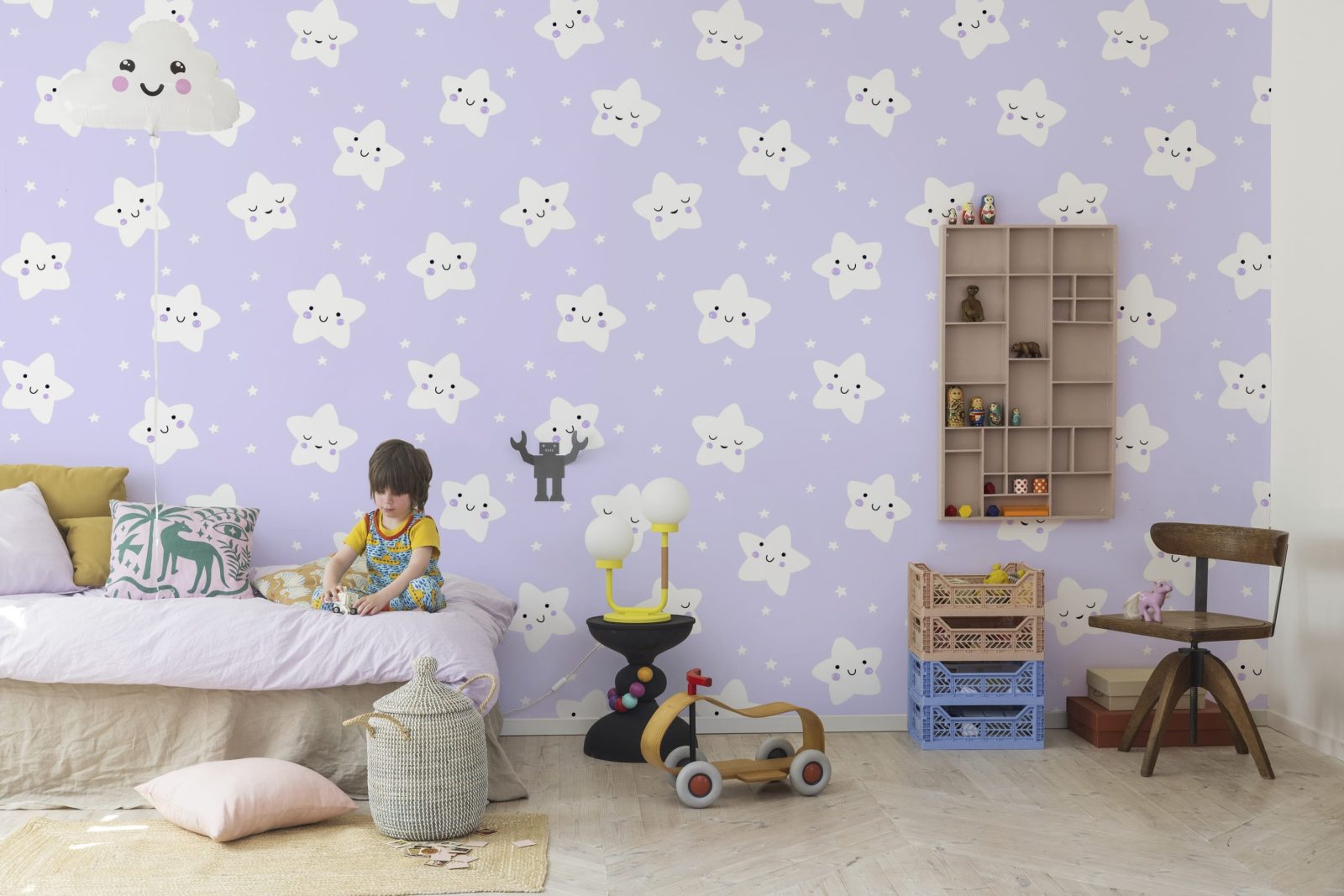 Cute Stars, Lilac, Rebel Walls 2