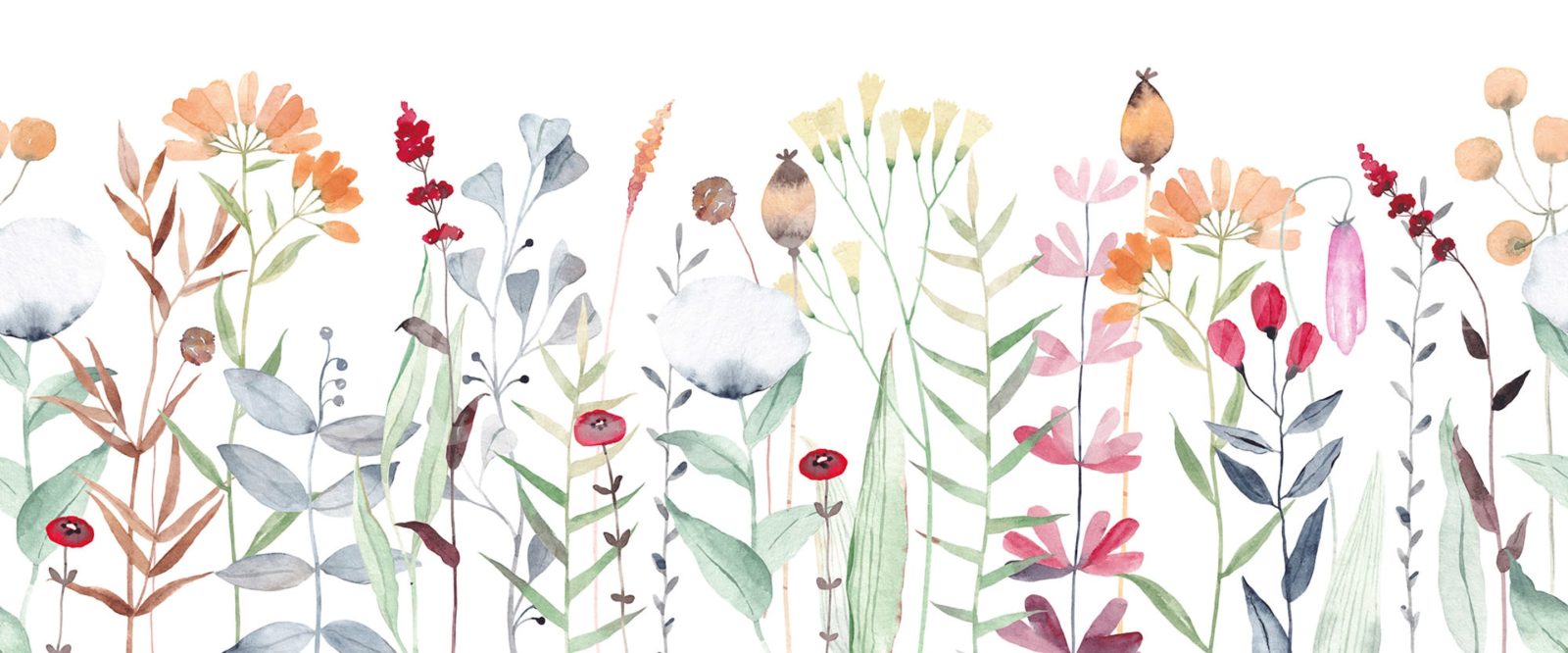 Watercolor Meadow, Pastel, Rebel Walls