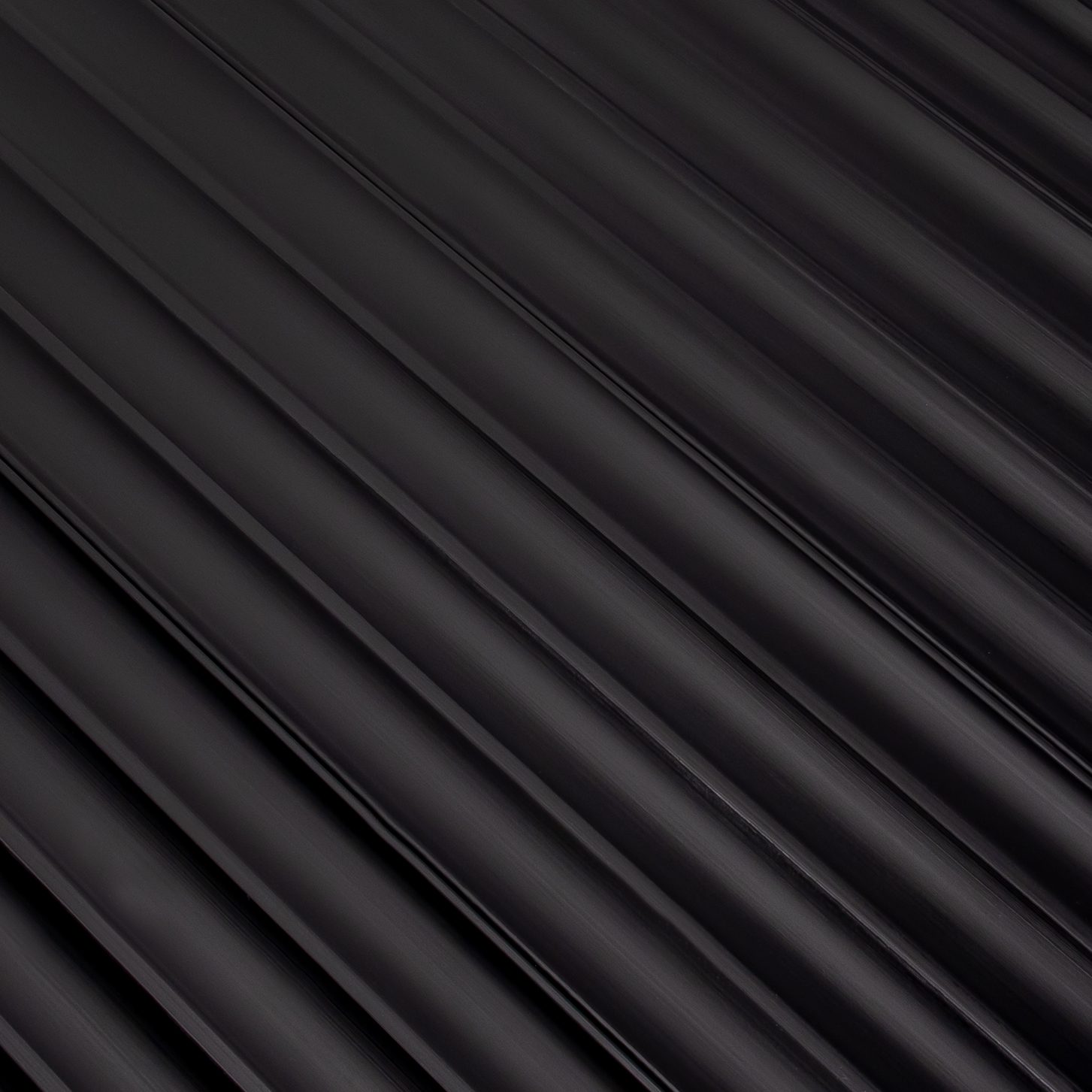 Riflaj decorativ 3D Onda, Negru, 270x11.2cm, Lamelio