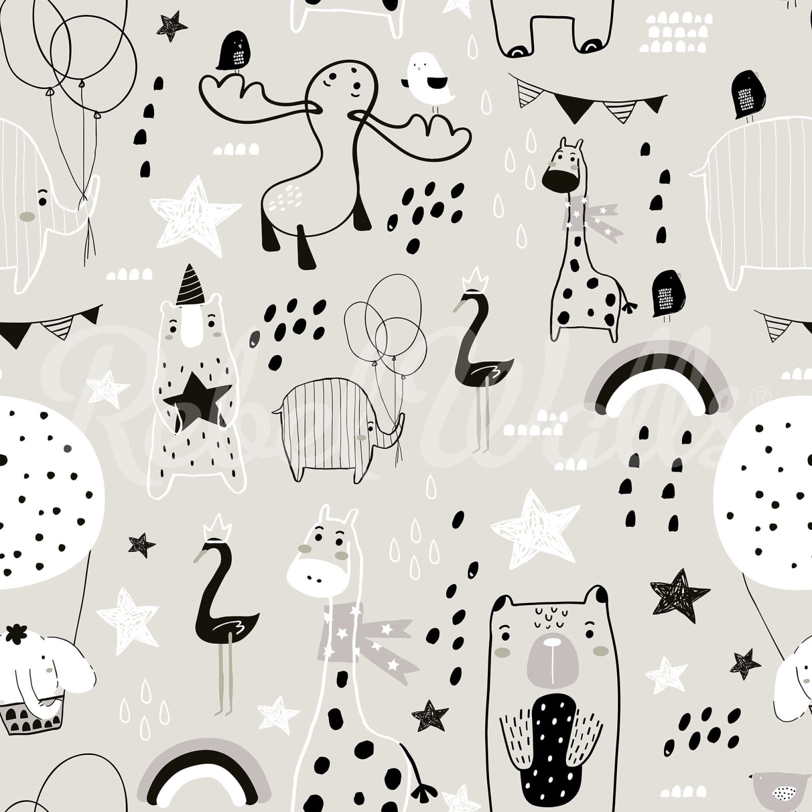 Happy Animals, Gray, Rebel Walls