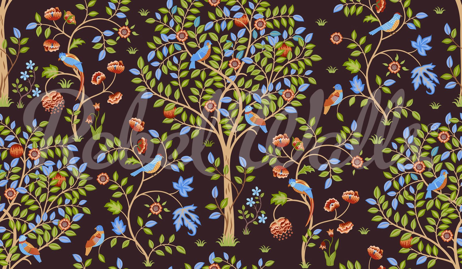 Bird Garden, Midnight, Rebel Walls