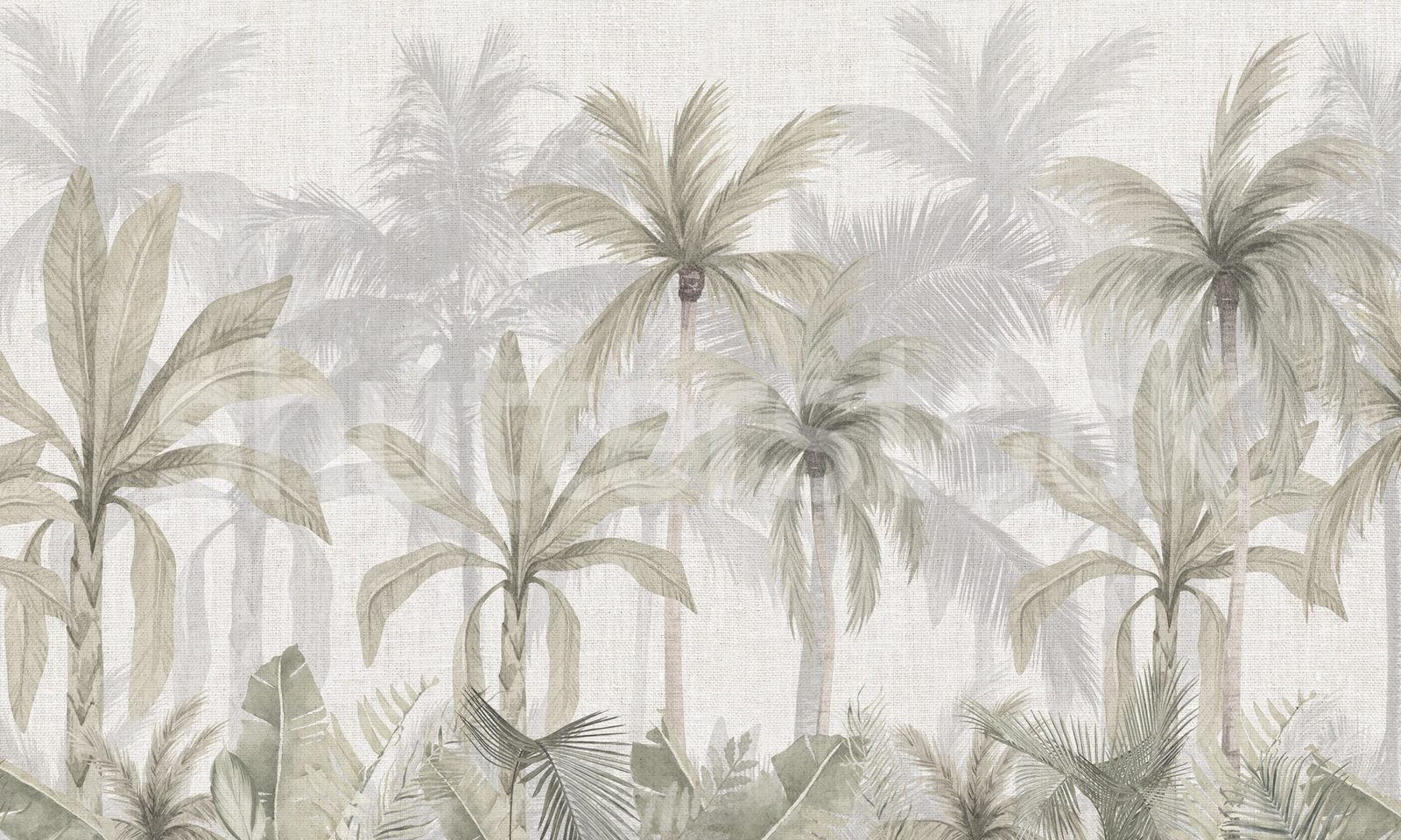 Jungle Canvas, Soft Green, Rebel Walls