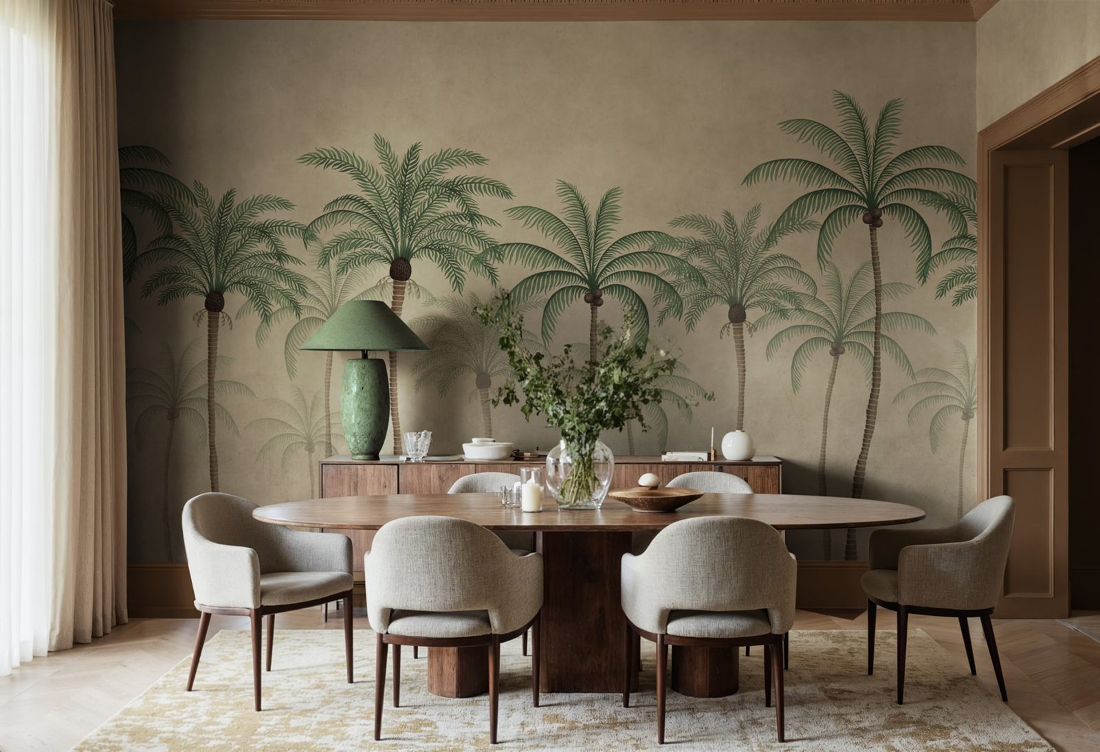 Palm Parade, Beige, Rebel Walls 3