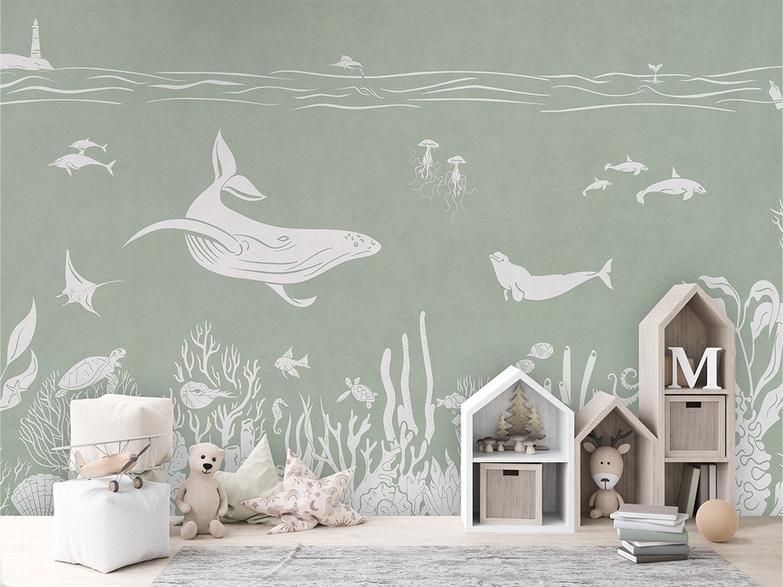 Monochrome Sea - Green, Kikki Belle 3