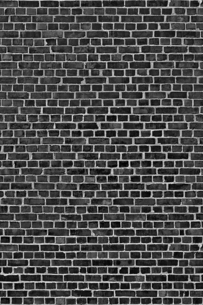 Brick Wall, Black, Rebel Walls