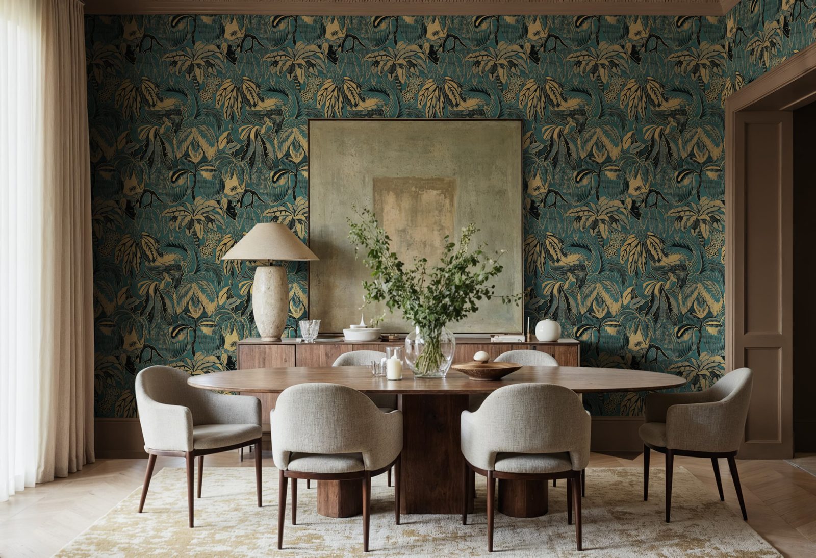 Golden Mirage, Teal, Rebel Walls 3