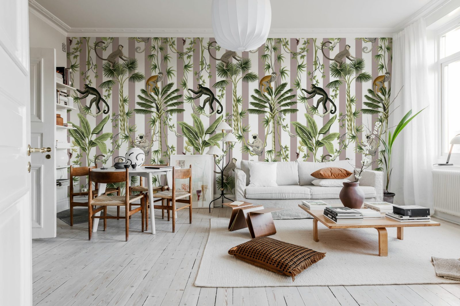 Monkey Stripes, Greige, Rebel Walls 2