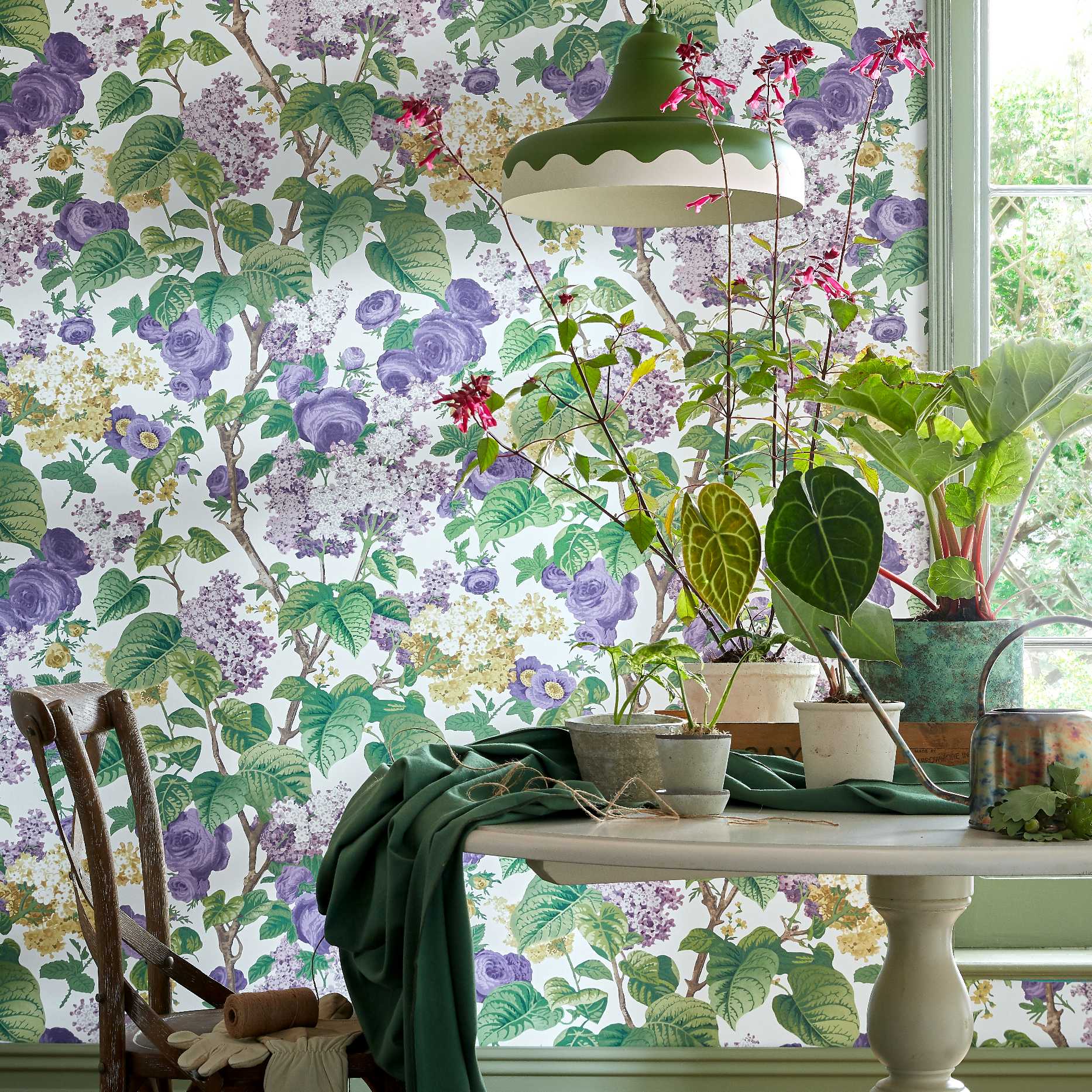 Floribunda, Lavender Dream Lilac, 1838 Wallcoverings, 7mp / rola 2