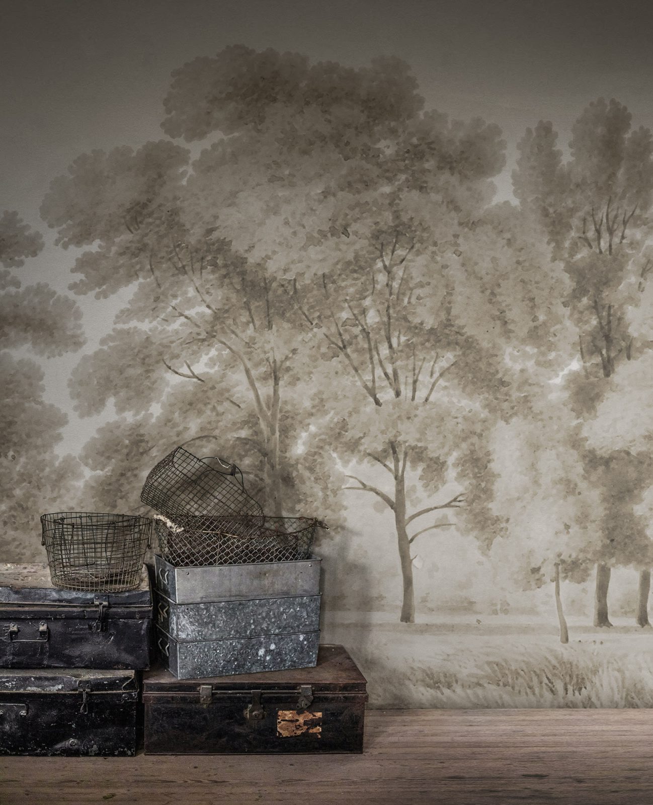 Whispering Forest, Beige, Rebel Walls 3