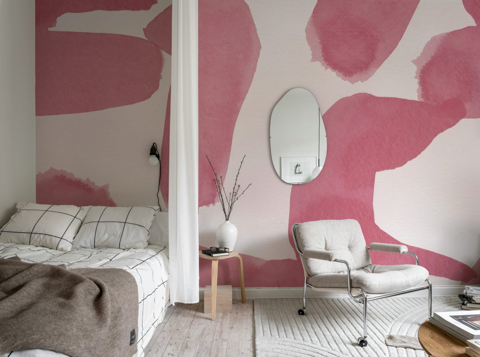 Wiggle Shapes, Pink, Rebel Walls 2