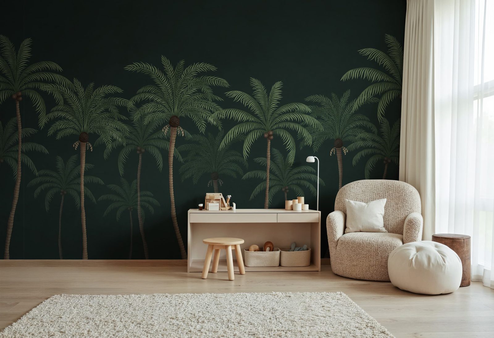 Palm Parade, Black, Rebel Walls 3