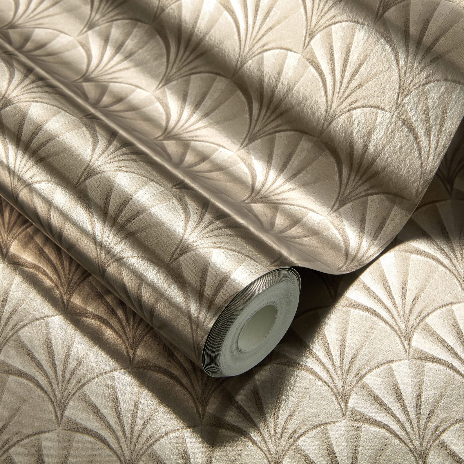 Elodie, Burnished Gold Luxury Foil, 1838 Wallcoverings, 5.3mp / rola 3