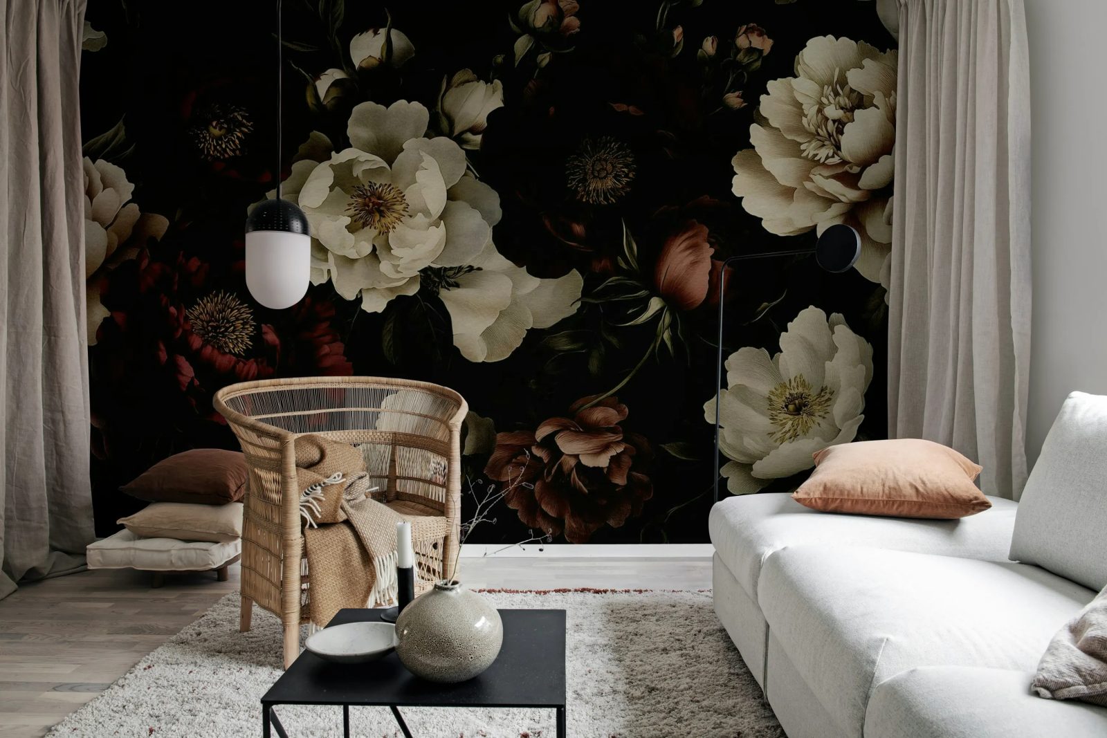 Bouquet of Roses, Vintage, Rebel Walls 3
