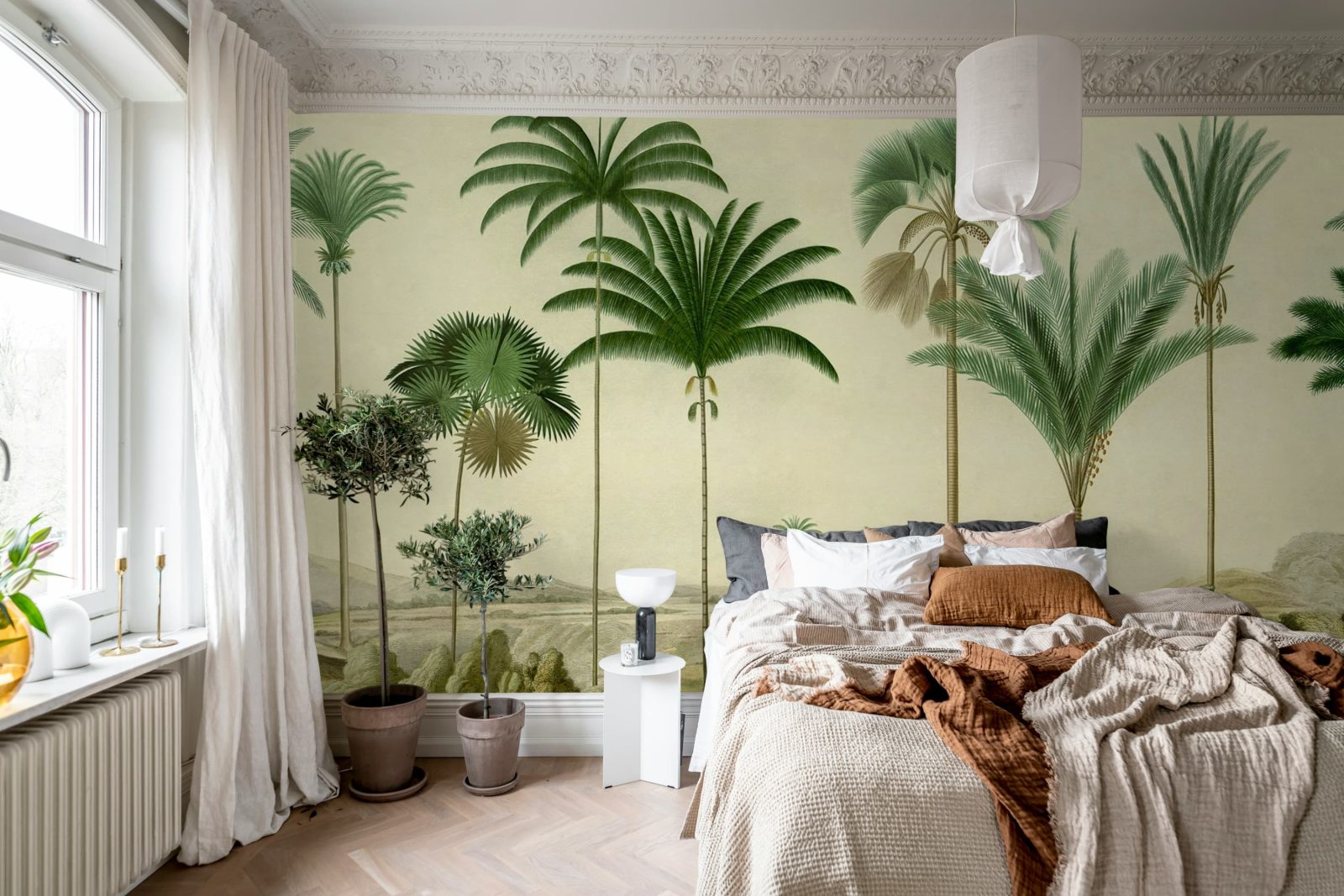 Vintage Palms, Green, Rebel Walls 3