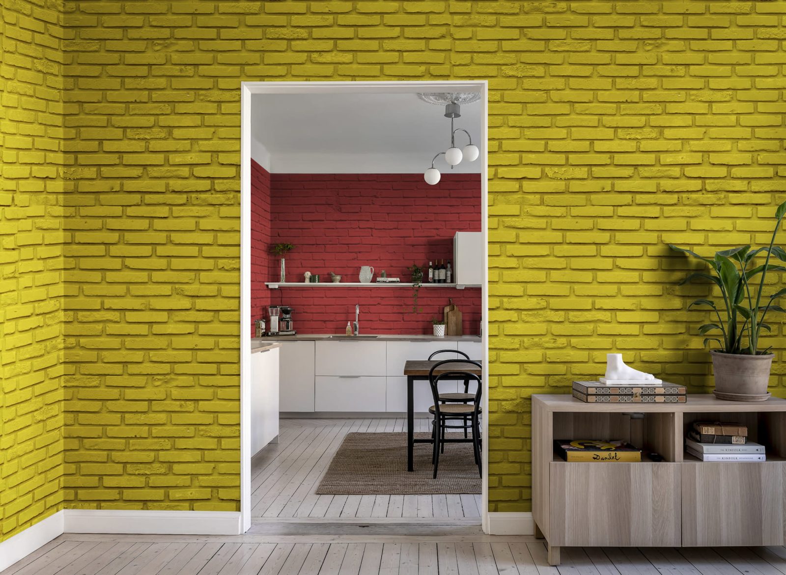 Wall of Bricks, Yellow, Rebel Walls 2