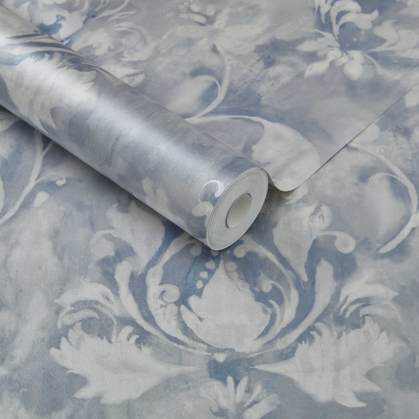 Ornamenta, Pewter Grey Luxury Damask, 1838 Wallcoverings, 5.3mp / rola 3