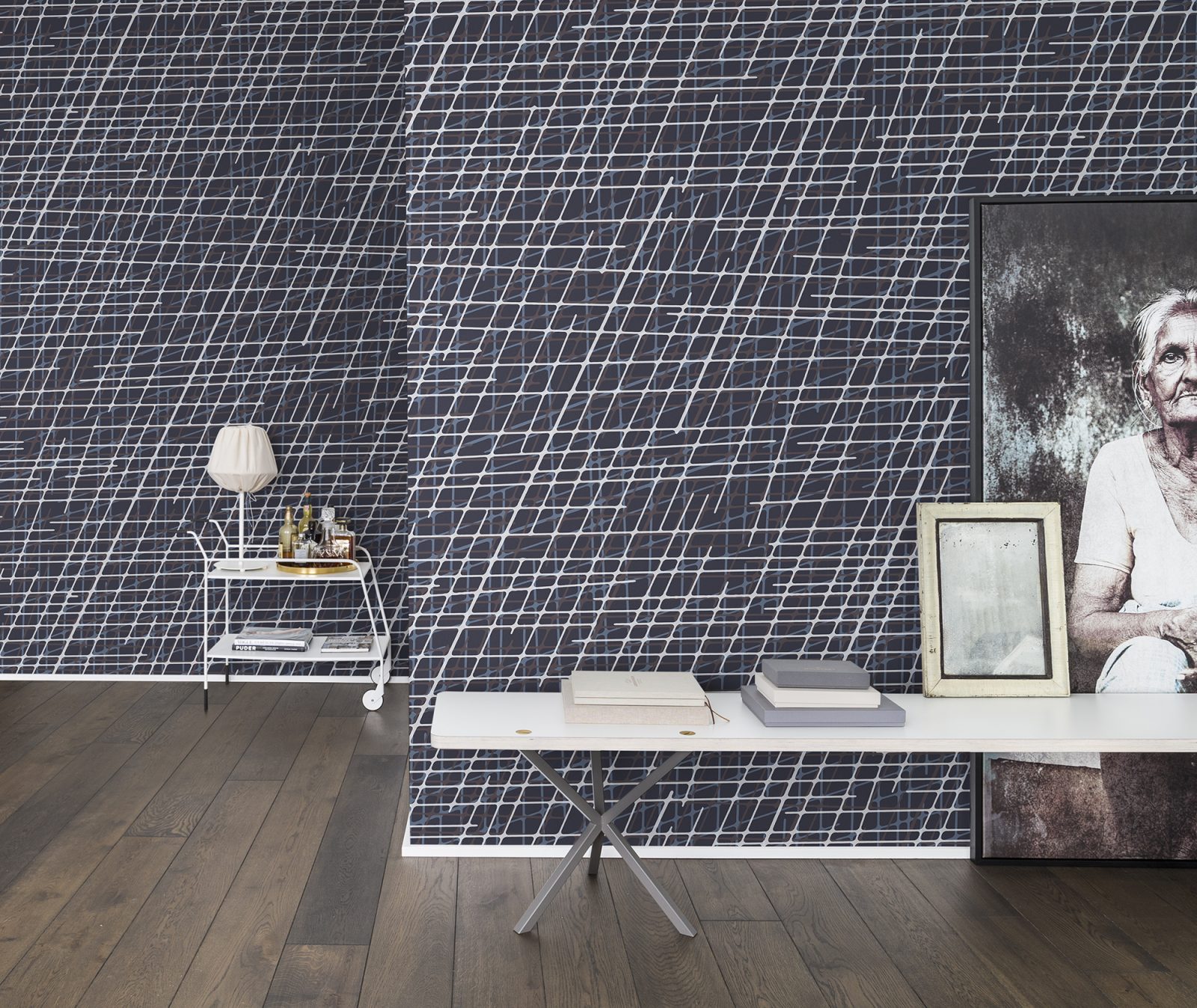 Note Sheets, Denim, repetitiv, Rebel Walls 2