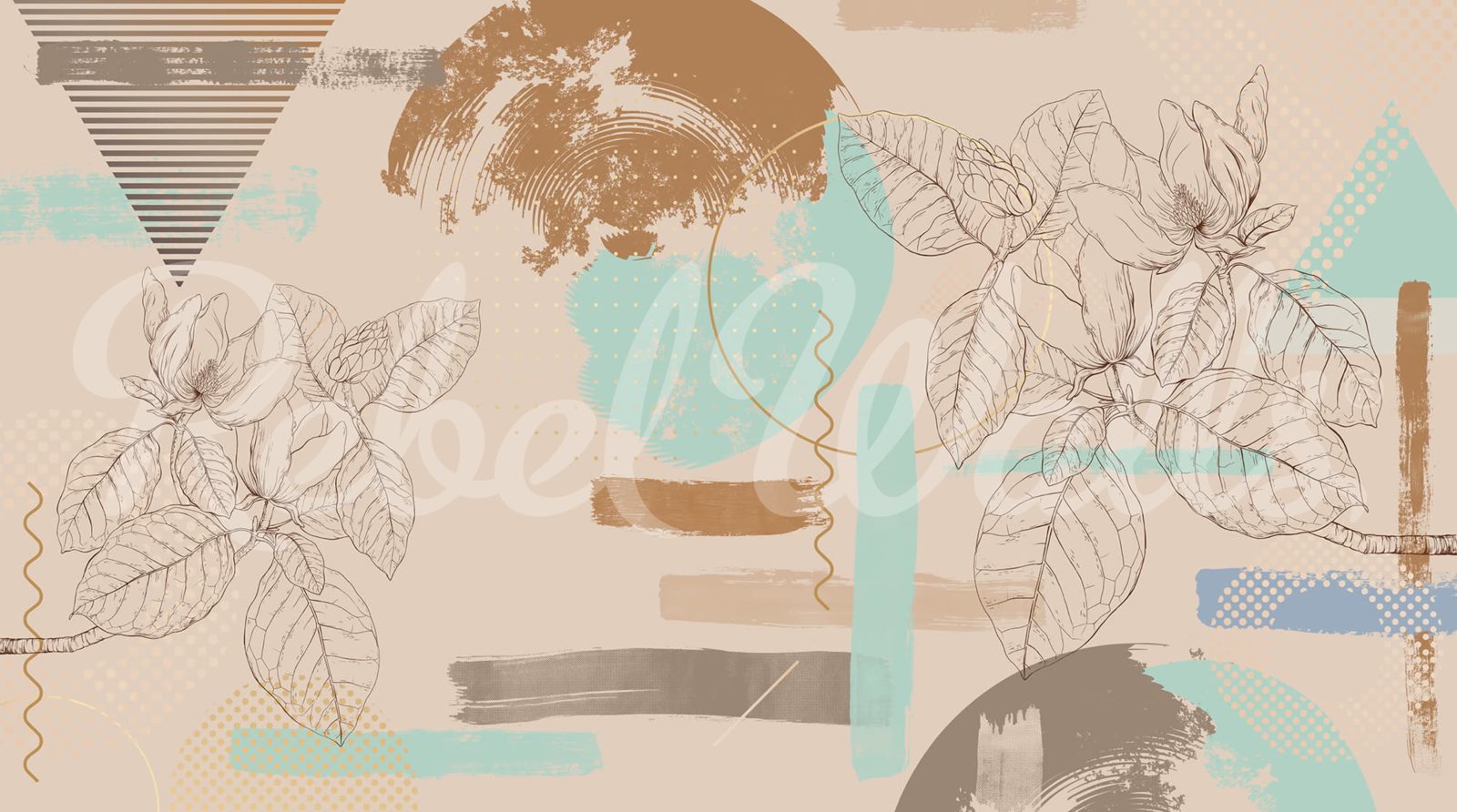 Abstract Retro, Pastel, Rebel Walls