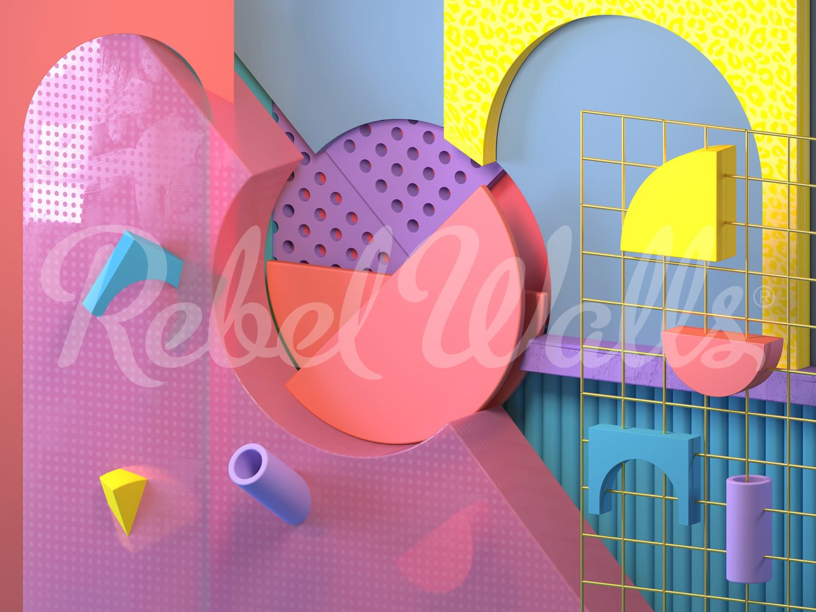 3D Art, Multi, Rebel Walls