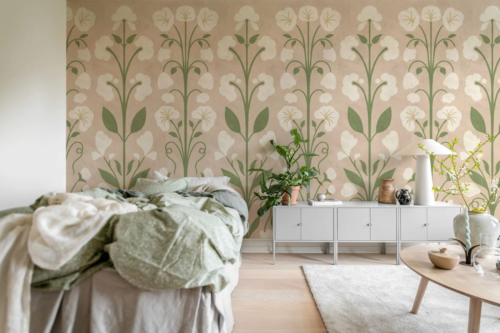 Folk Flower, Pink, Rebel Walls 3