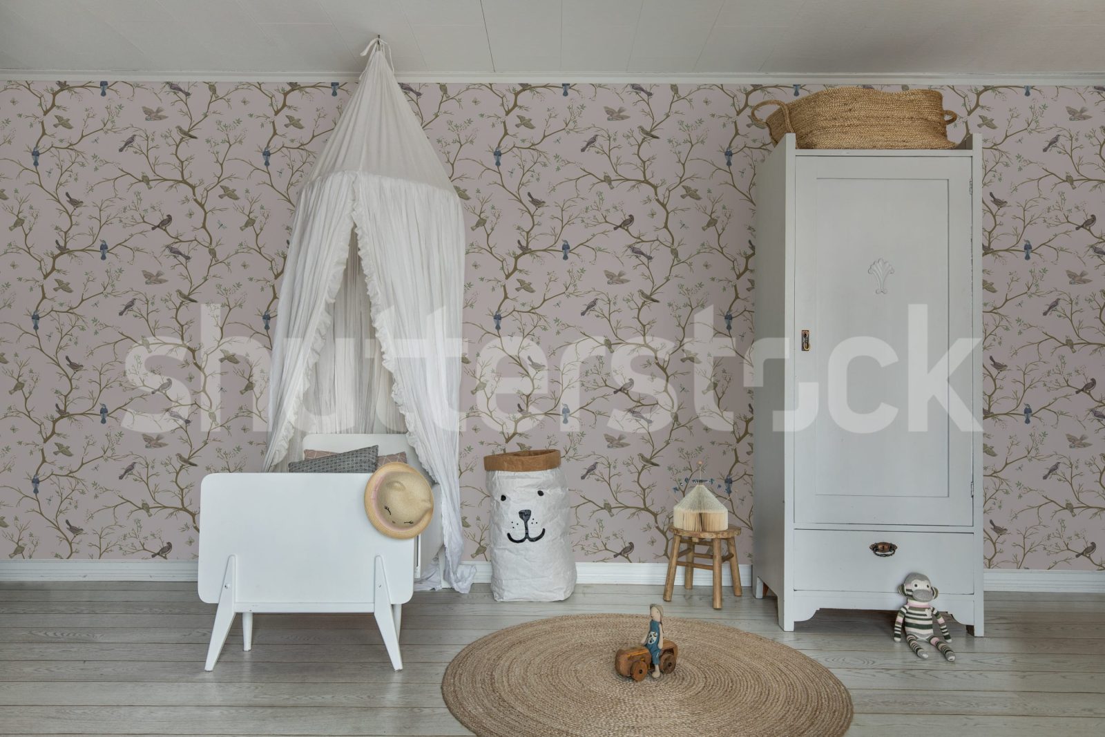 Bird Chinoiserie, Pink, Rebel Walls 2