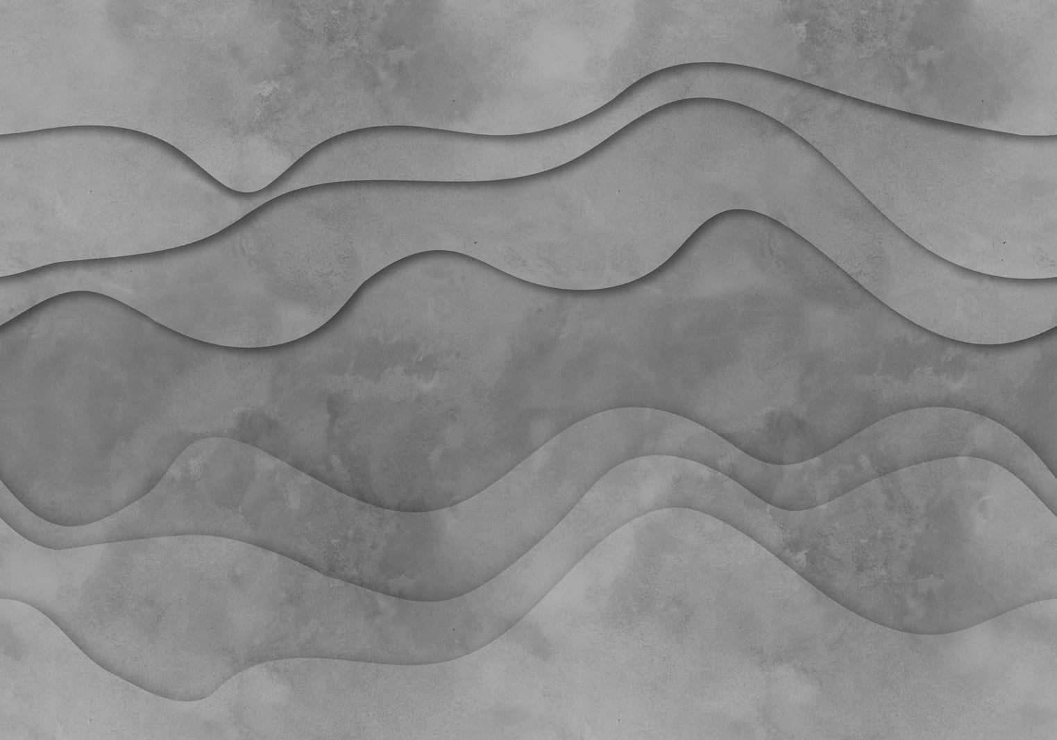 3D Wave, Grey, Rebel Walls