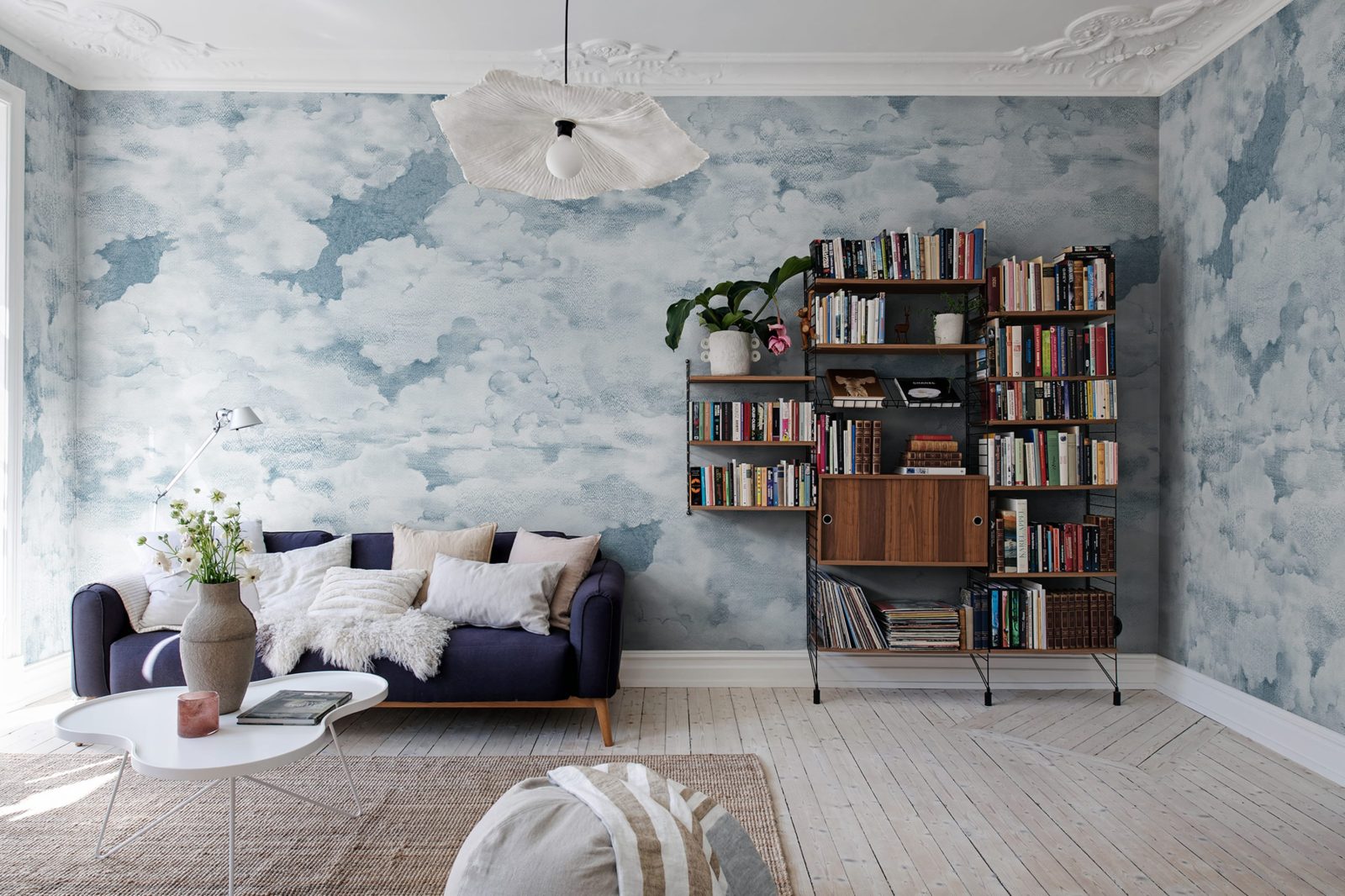 Chubby Clouds, Soft Blue, Rebel Walls 2