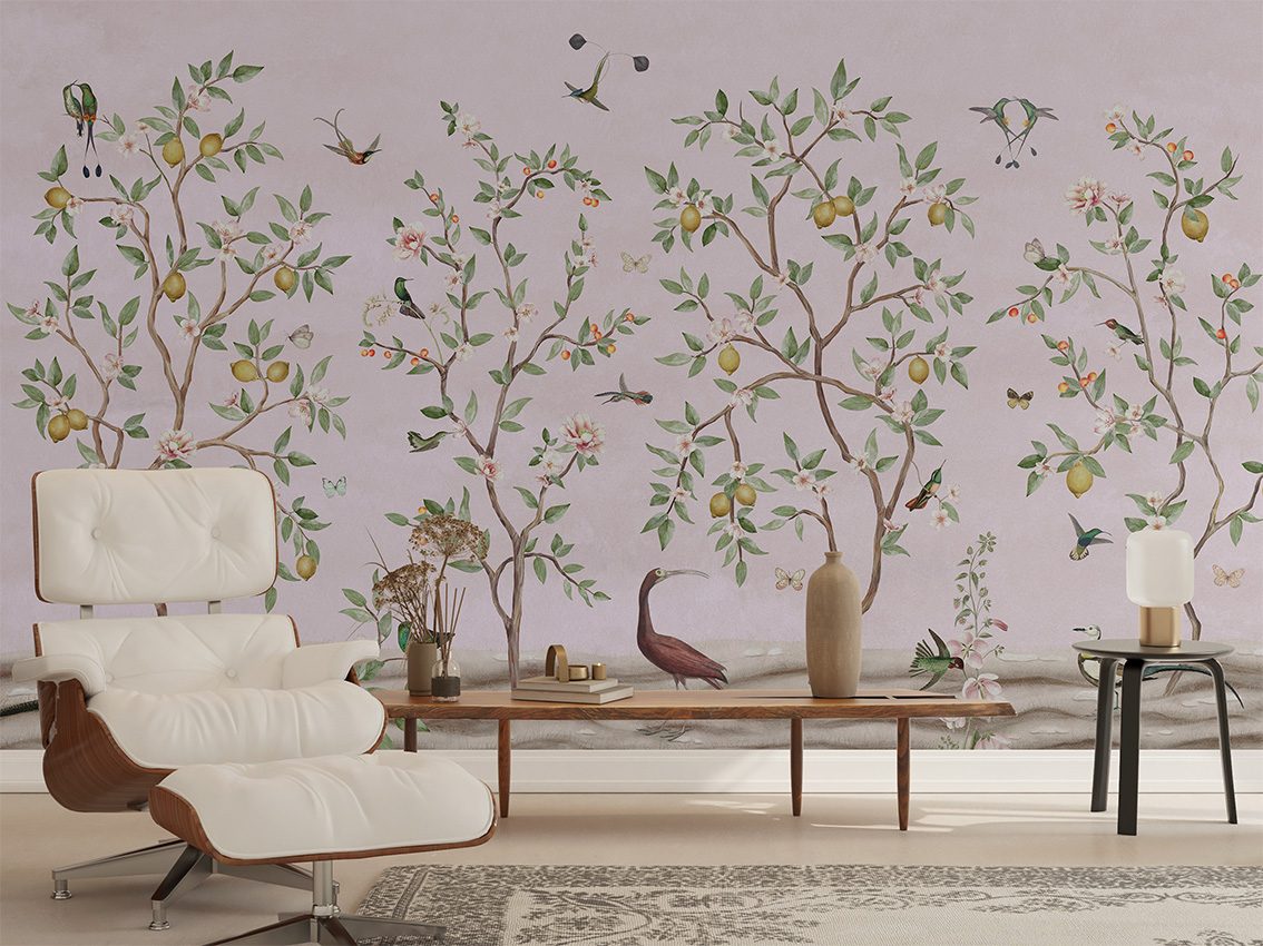 Lemon Tree Chinoiserie - Pink, Sir Edward 5