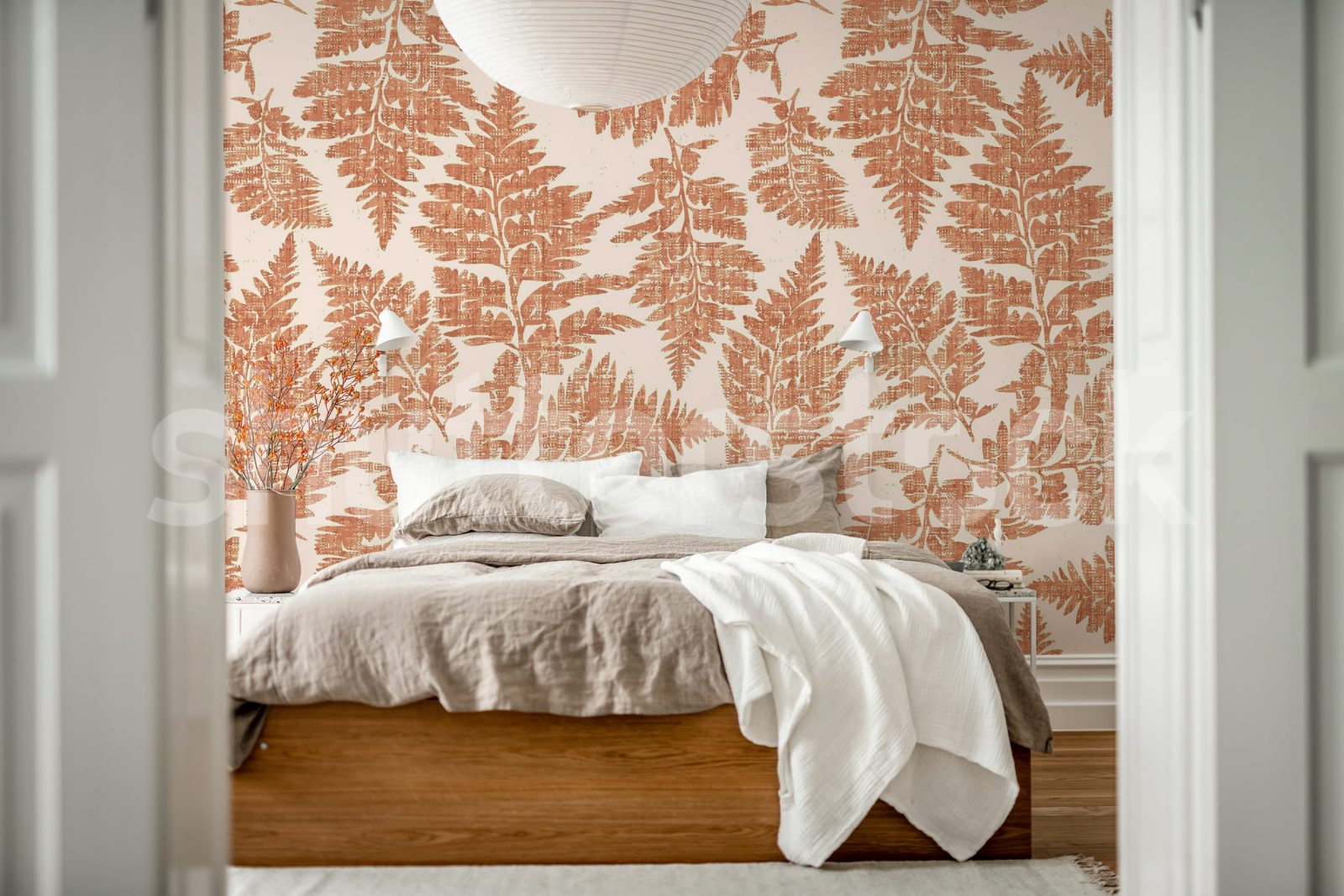 Fern Print, Rust, Rebel Walls 3