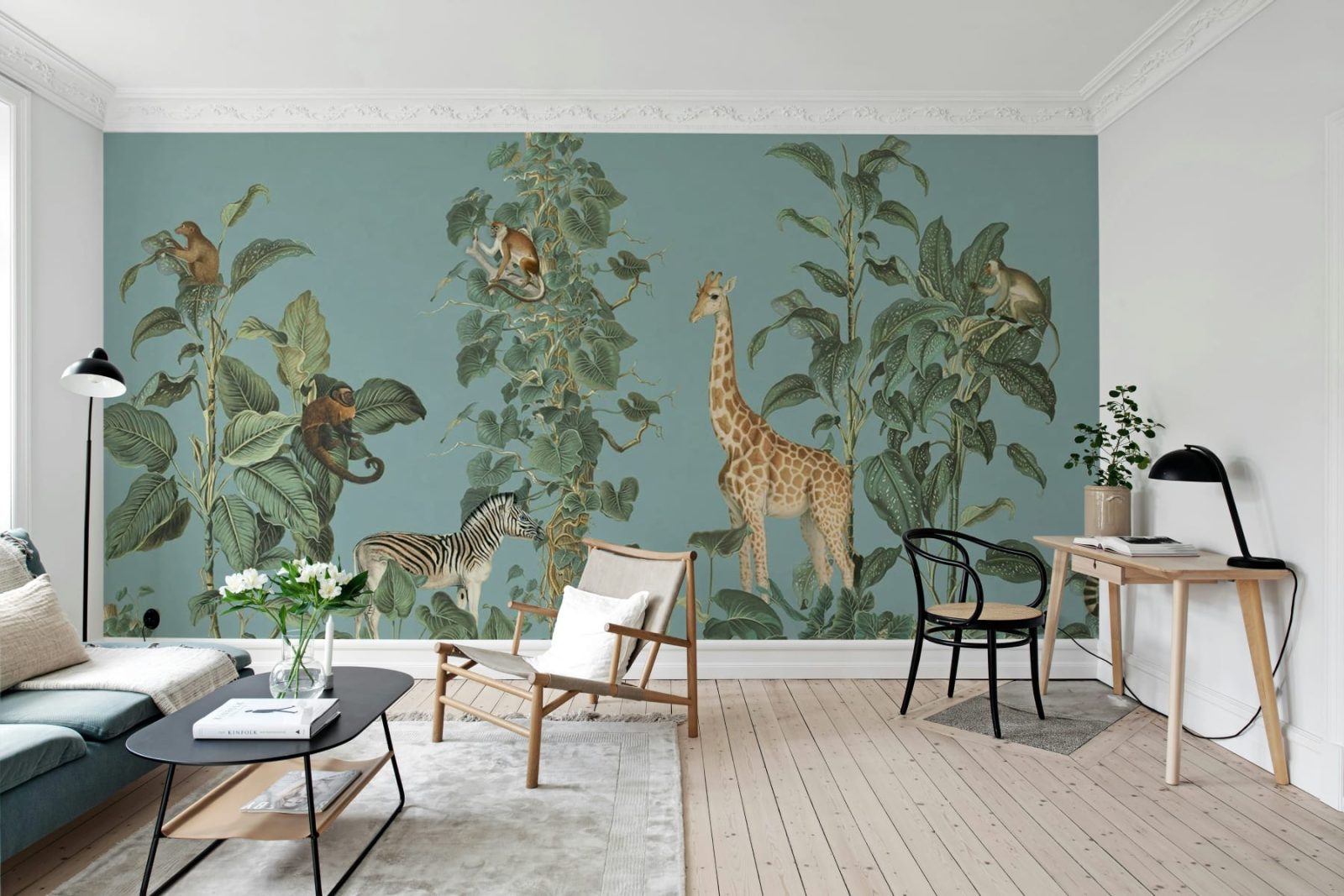 Wildlife Stroll, Blue, Rebel Walls 2