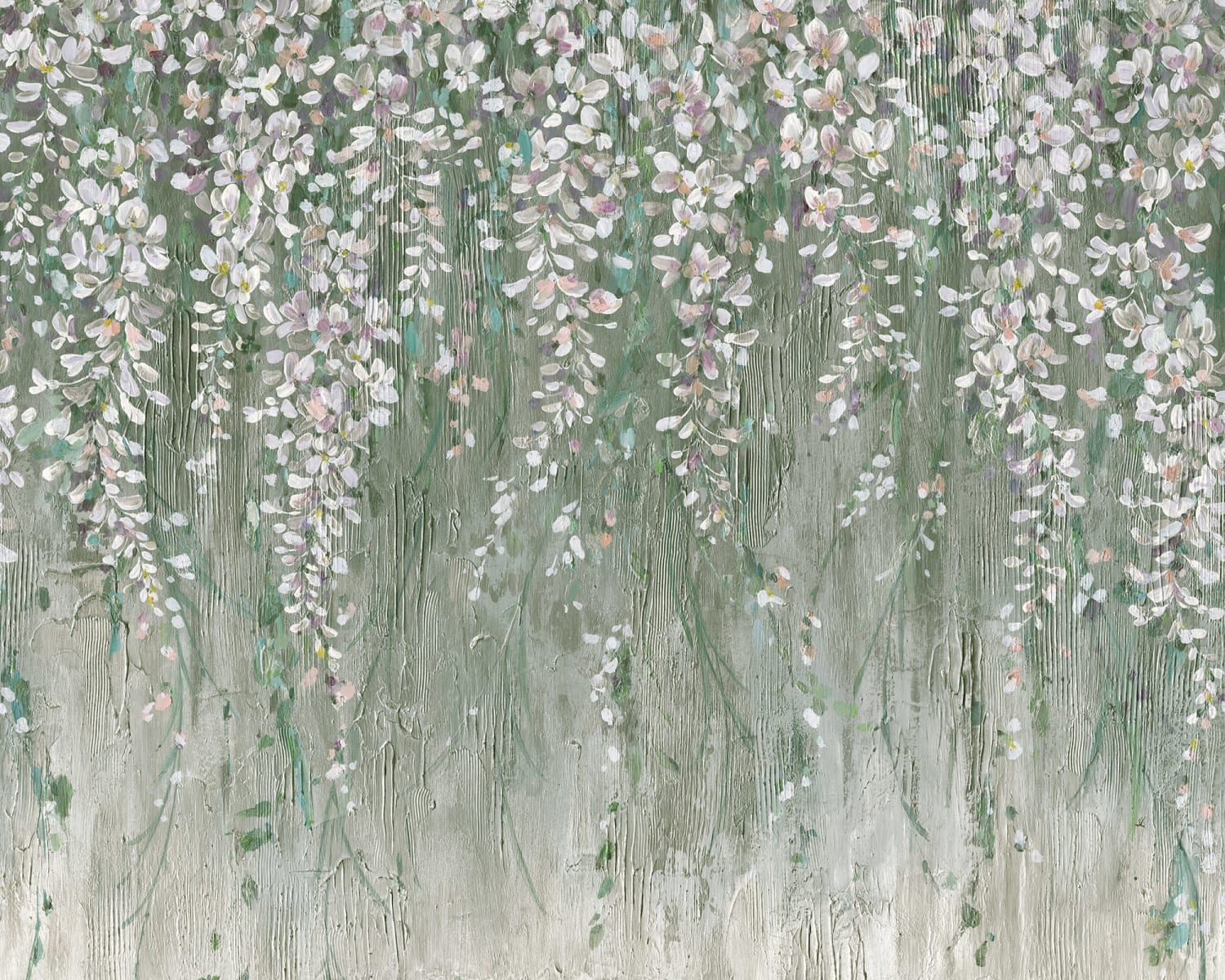Draped Blossoms, Green, Rebel Walls