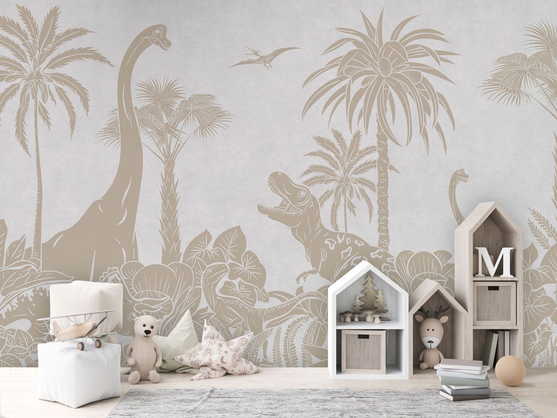 Monochrome Dino - White Vintage, Kikki Belle 3