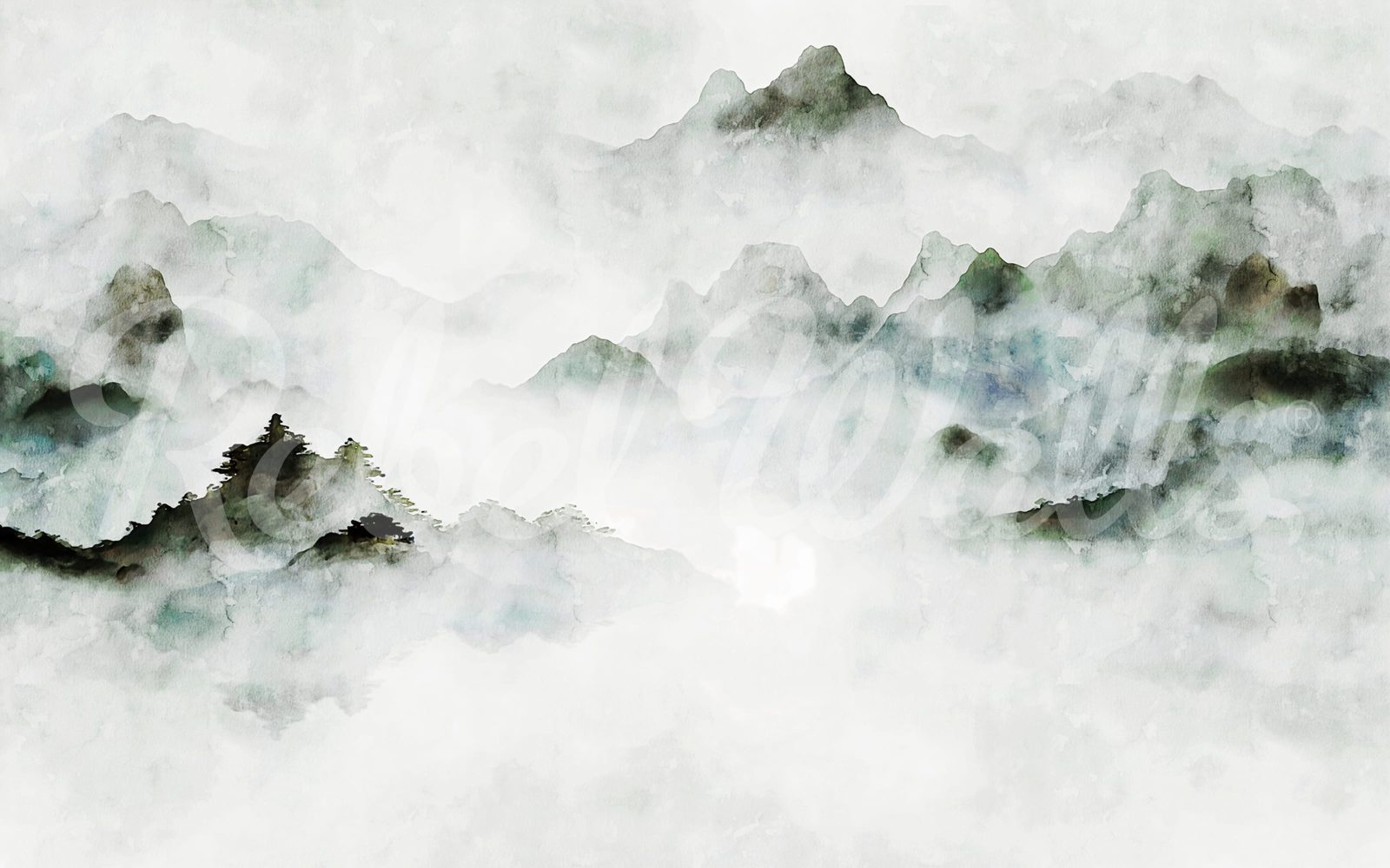 Serene Mountains, Green, Rebel Walls