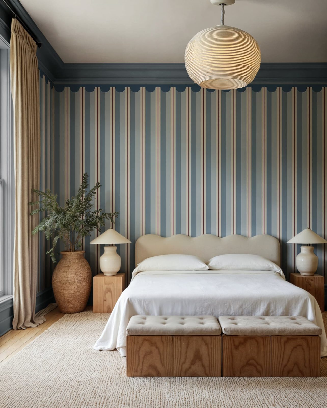 Border Stripe, Blue, Rebel Walls 2