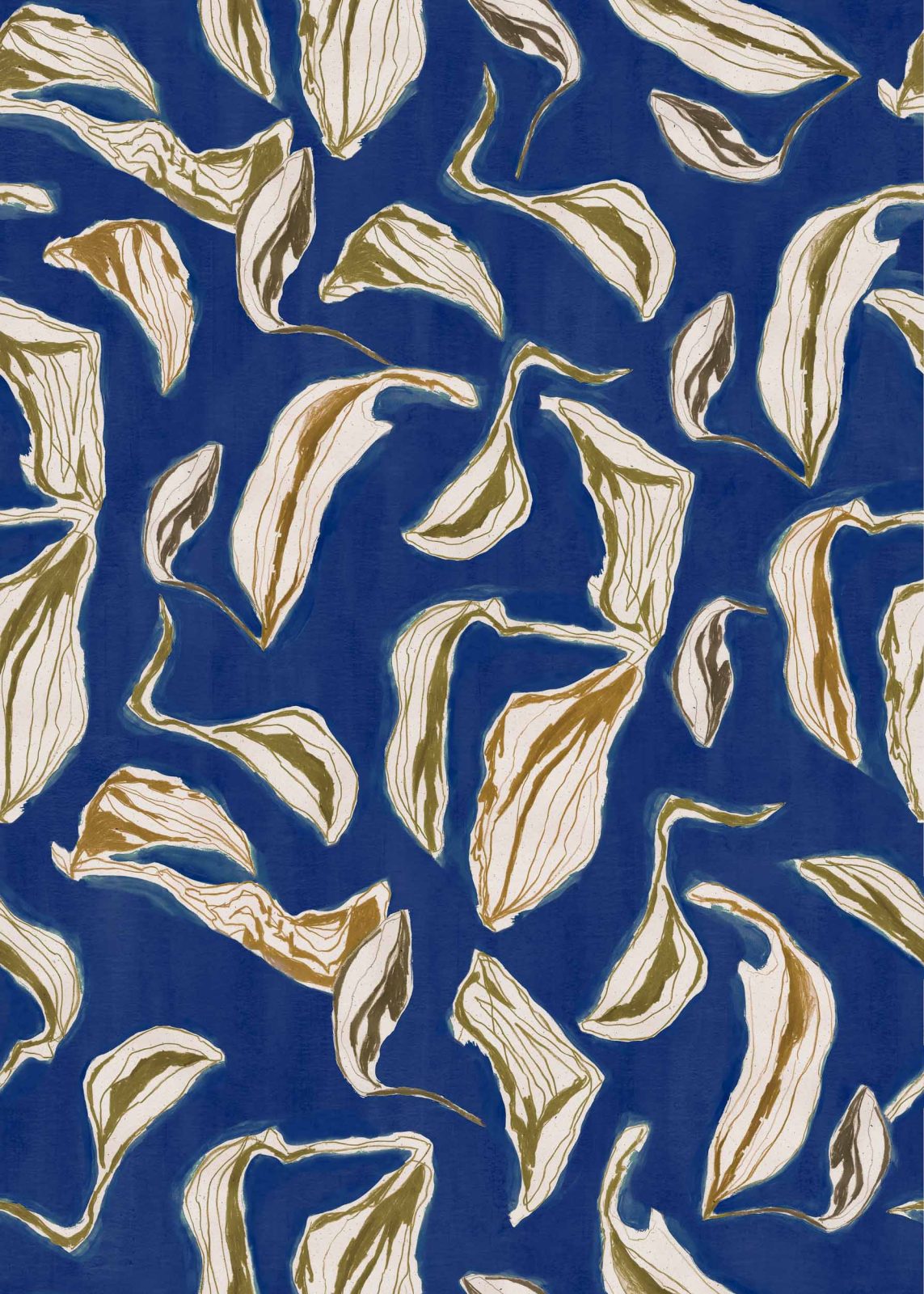 Moroccan Branches, Blue, Coordonne 5mp / rola